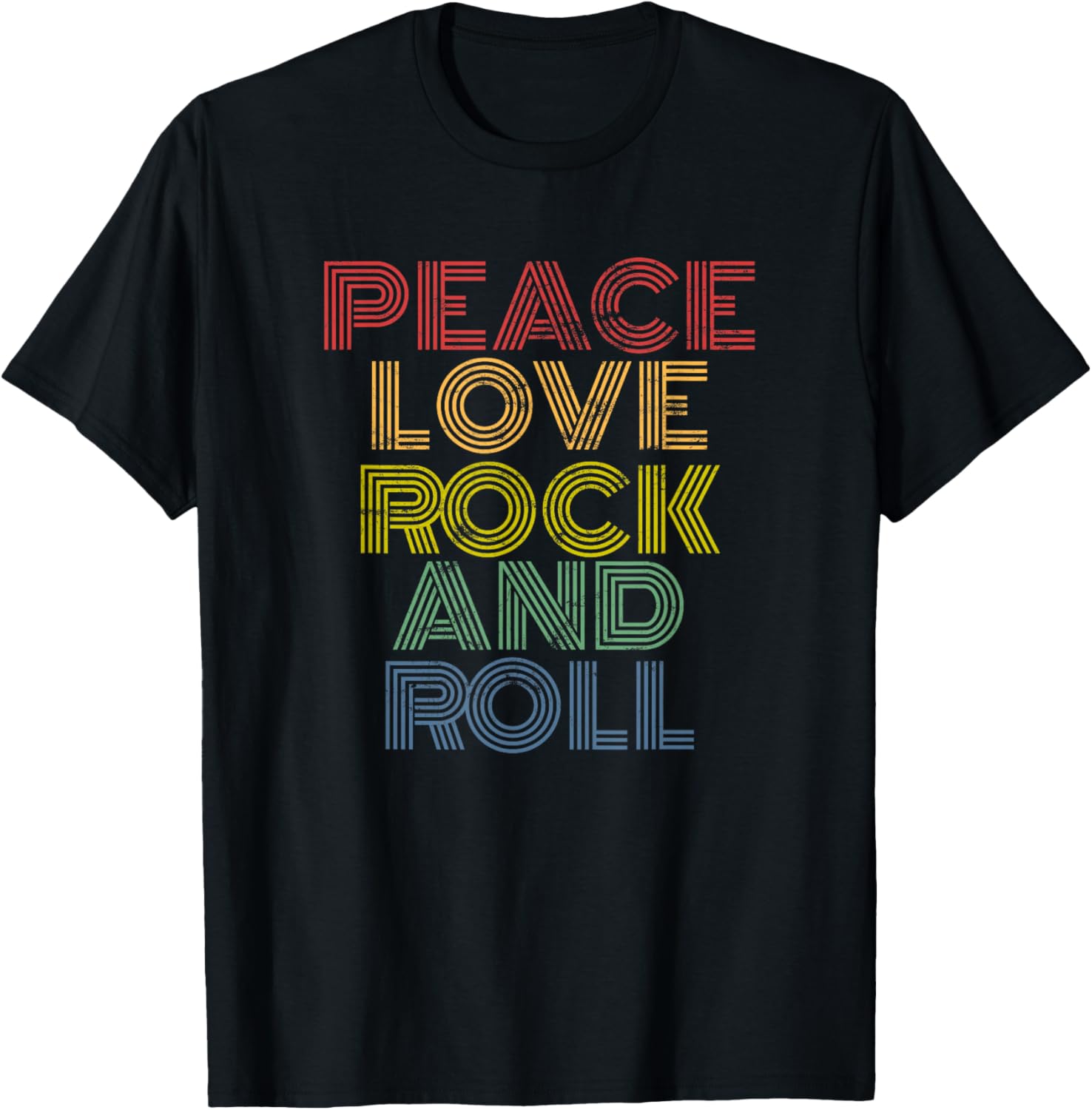 Peace Love Rock'n'Roll Distressed Rock Concert