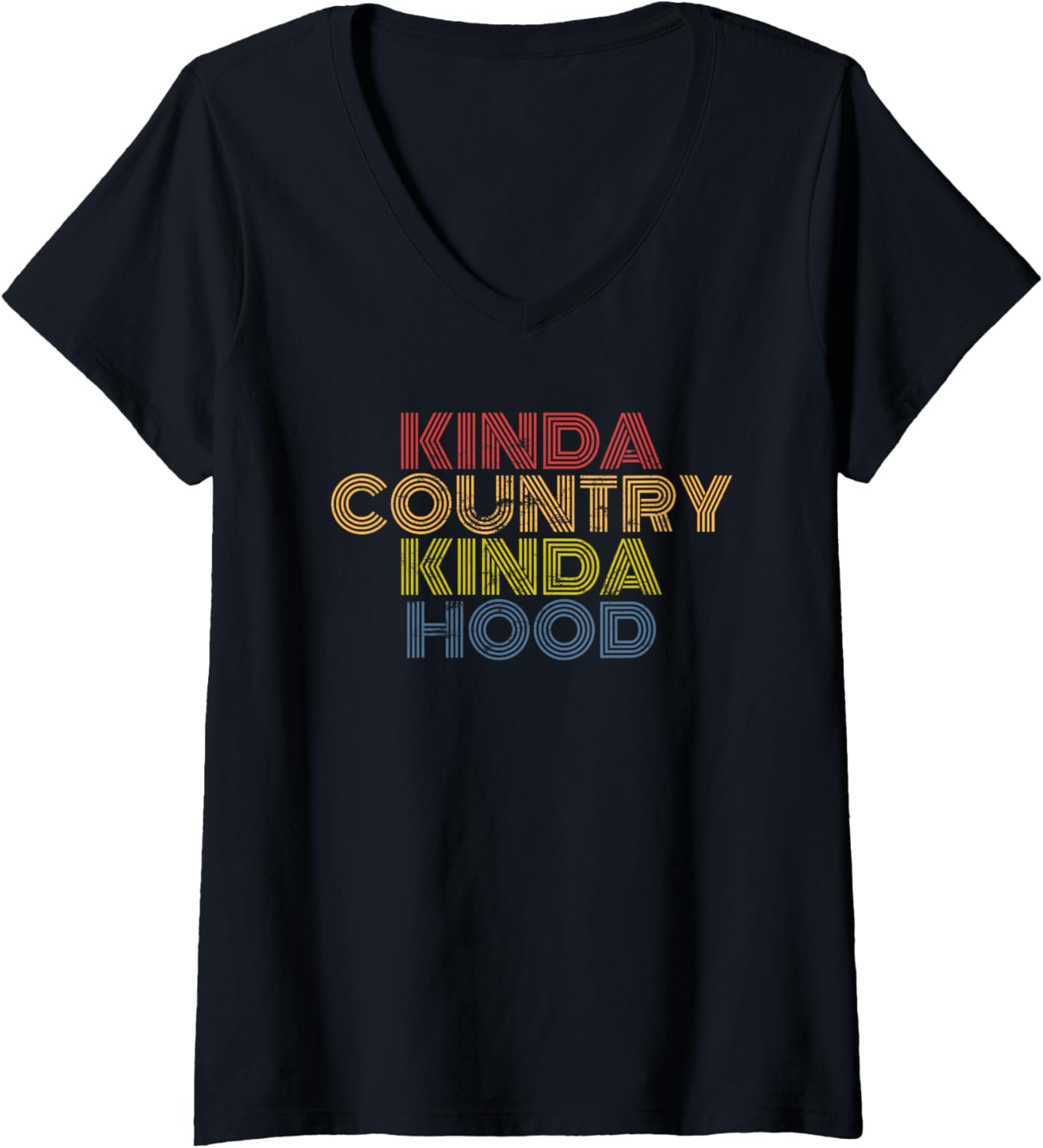 Kinda Country Kinda Hood Rap Southern Retro Vintage