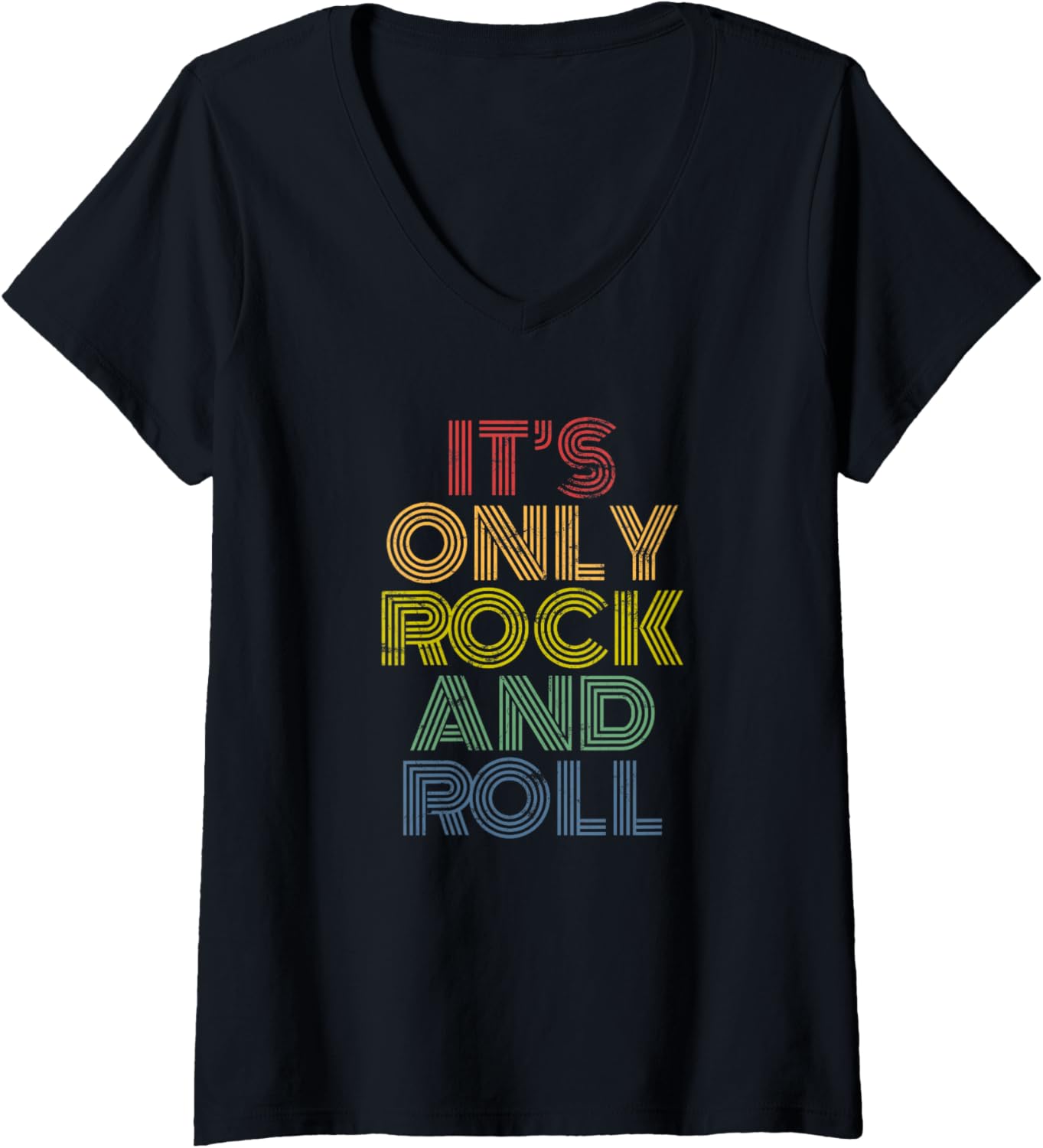 It's Only Rock And Roll distressed rock concert vintage 70s