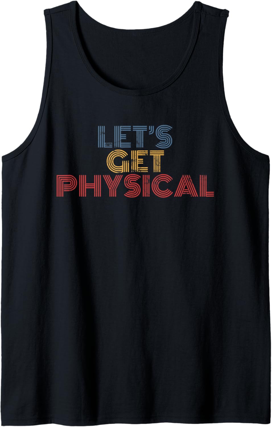 Lets Get Physical 80s Workout distressed vintage