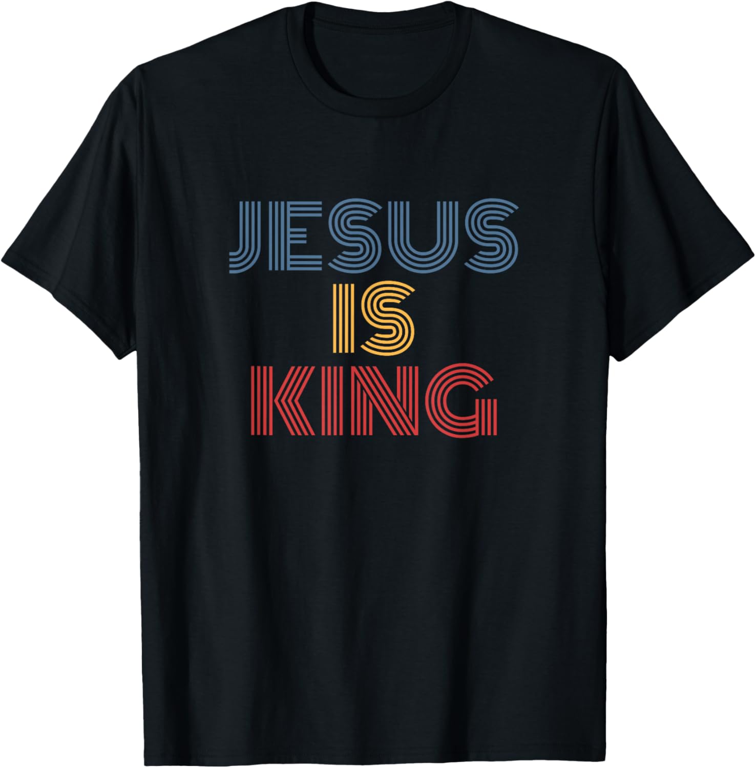 Jesus Is King Christian Retro Bible Verse Style