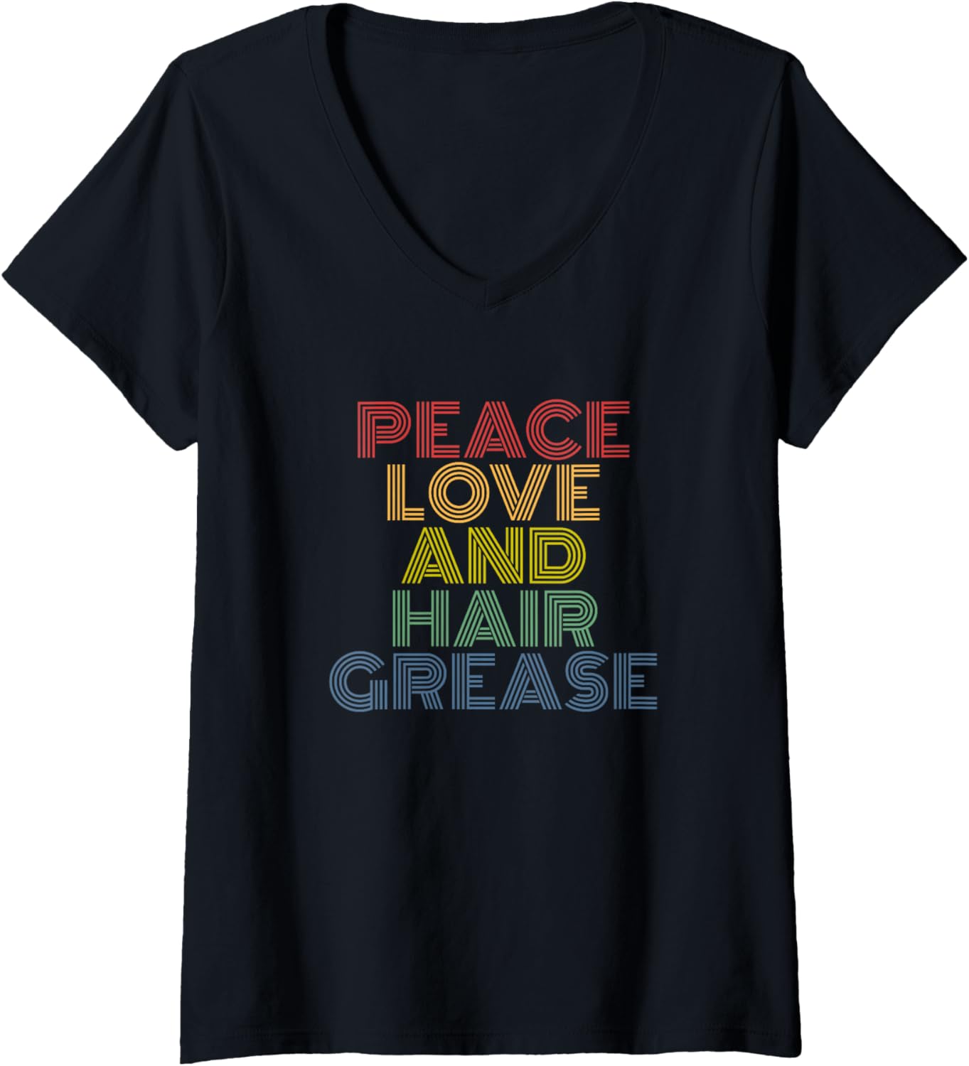 Peace Love And Hair Grease funny retro 70s vintage