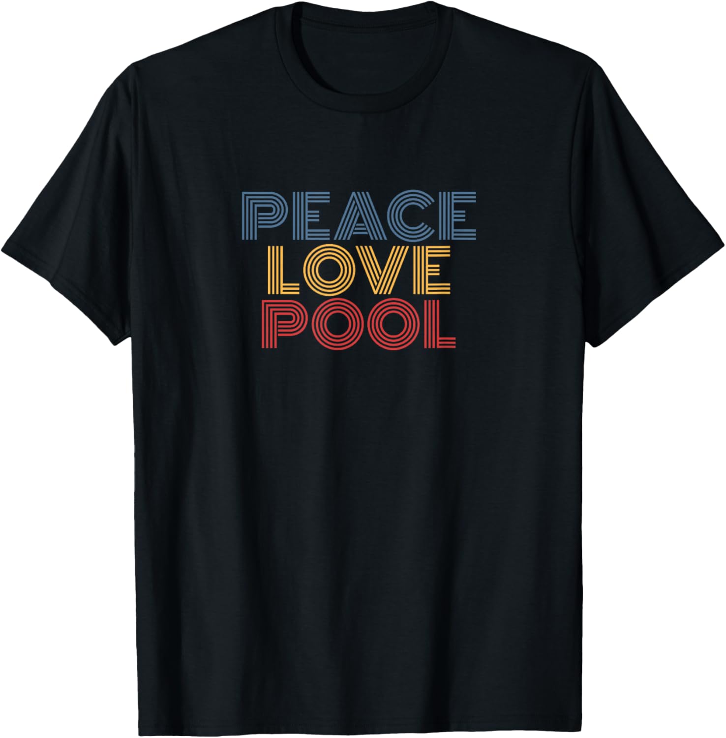 Peace Love Pool retro 70s vintage