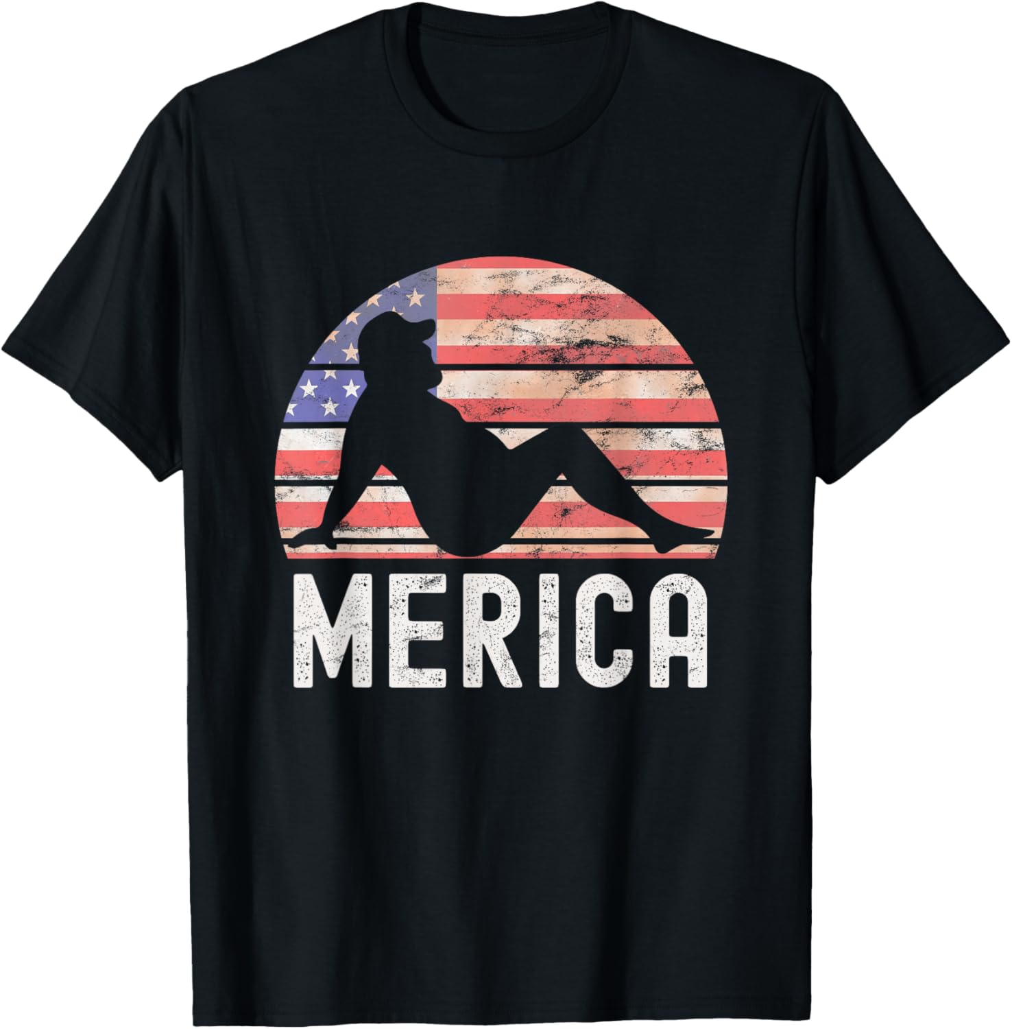Merica Funny Patriotic USA Flag Design American