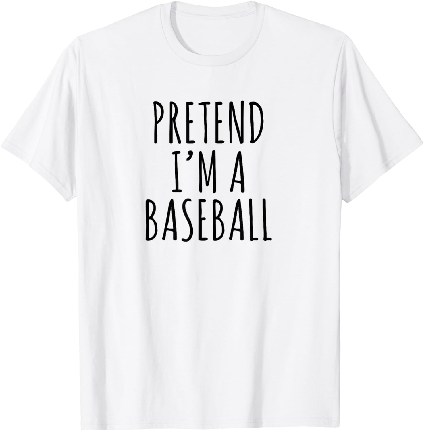 Lazy Halloween Costume Pretend I'm A Baseball Simple