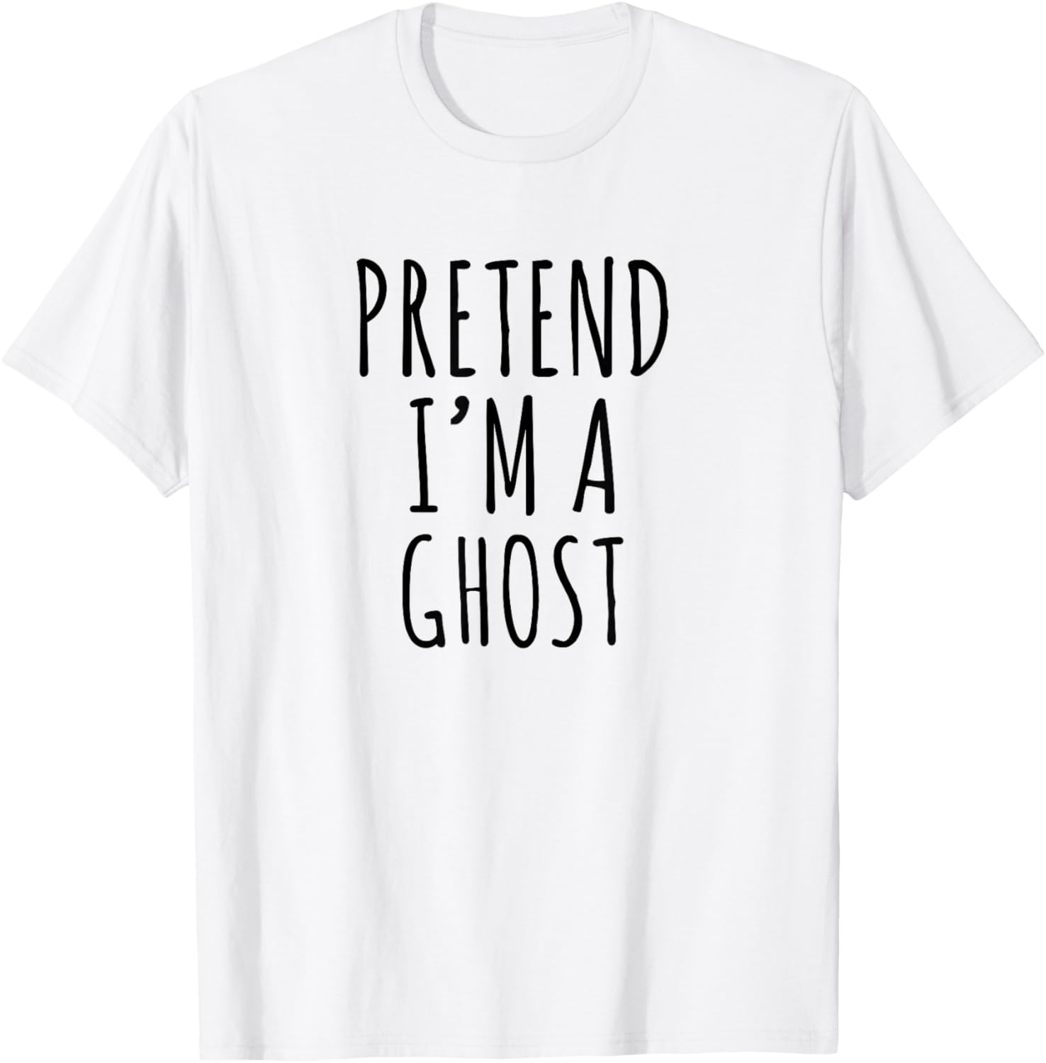 Pretend I’m A Ghost Easy Lazy Funny Halloween Costume Design