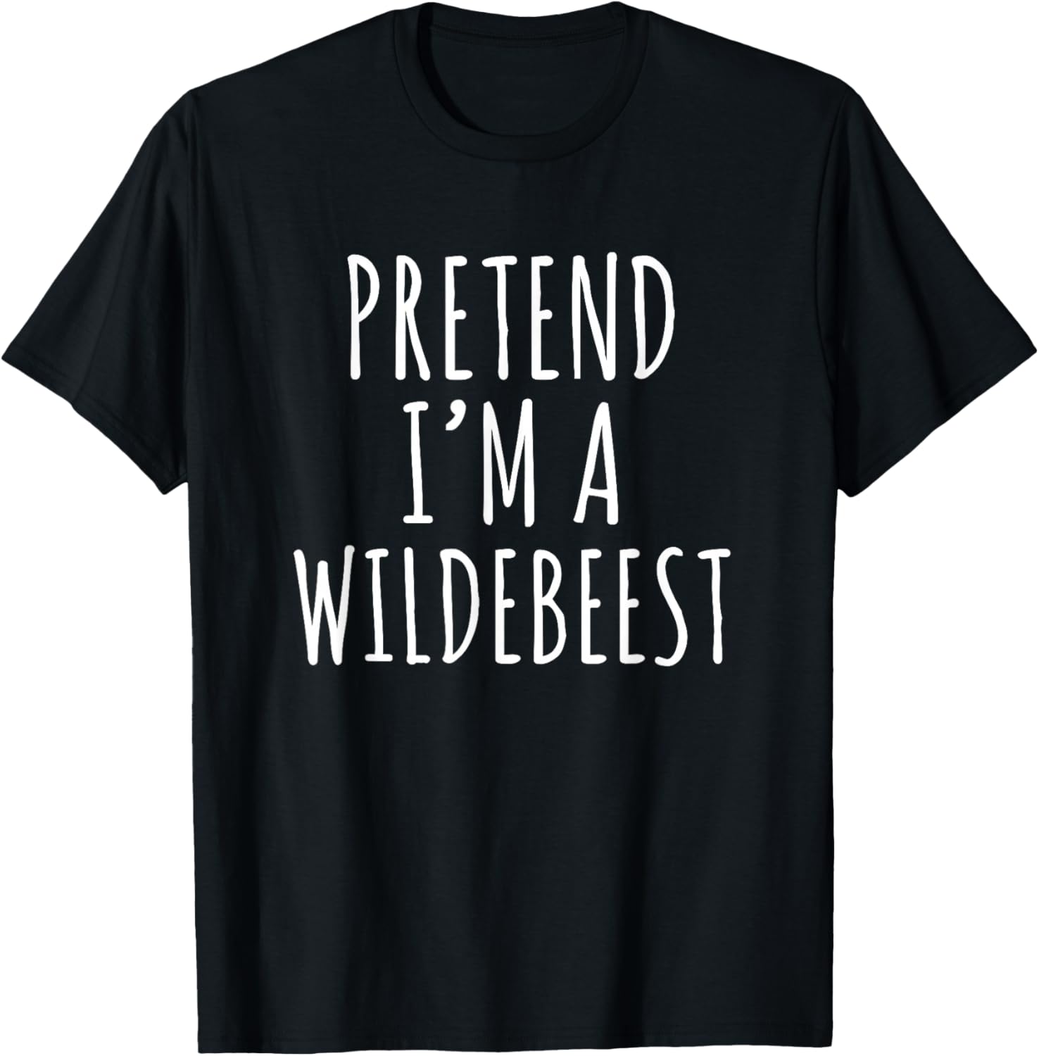 Halloween Costume Pretend I'm A Wildebeest Simple Easy