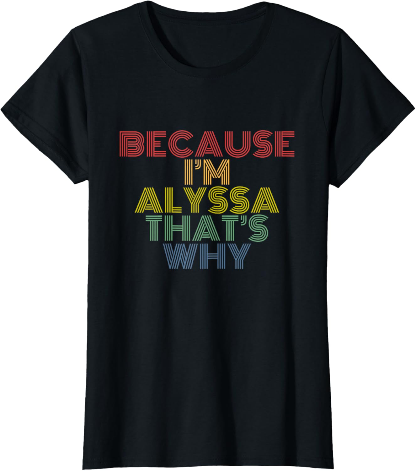 Because I'm Alyssa That's Why Funny Personalized Name