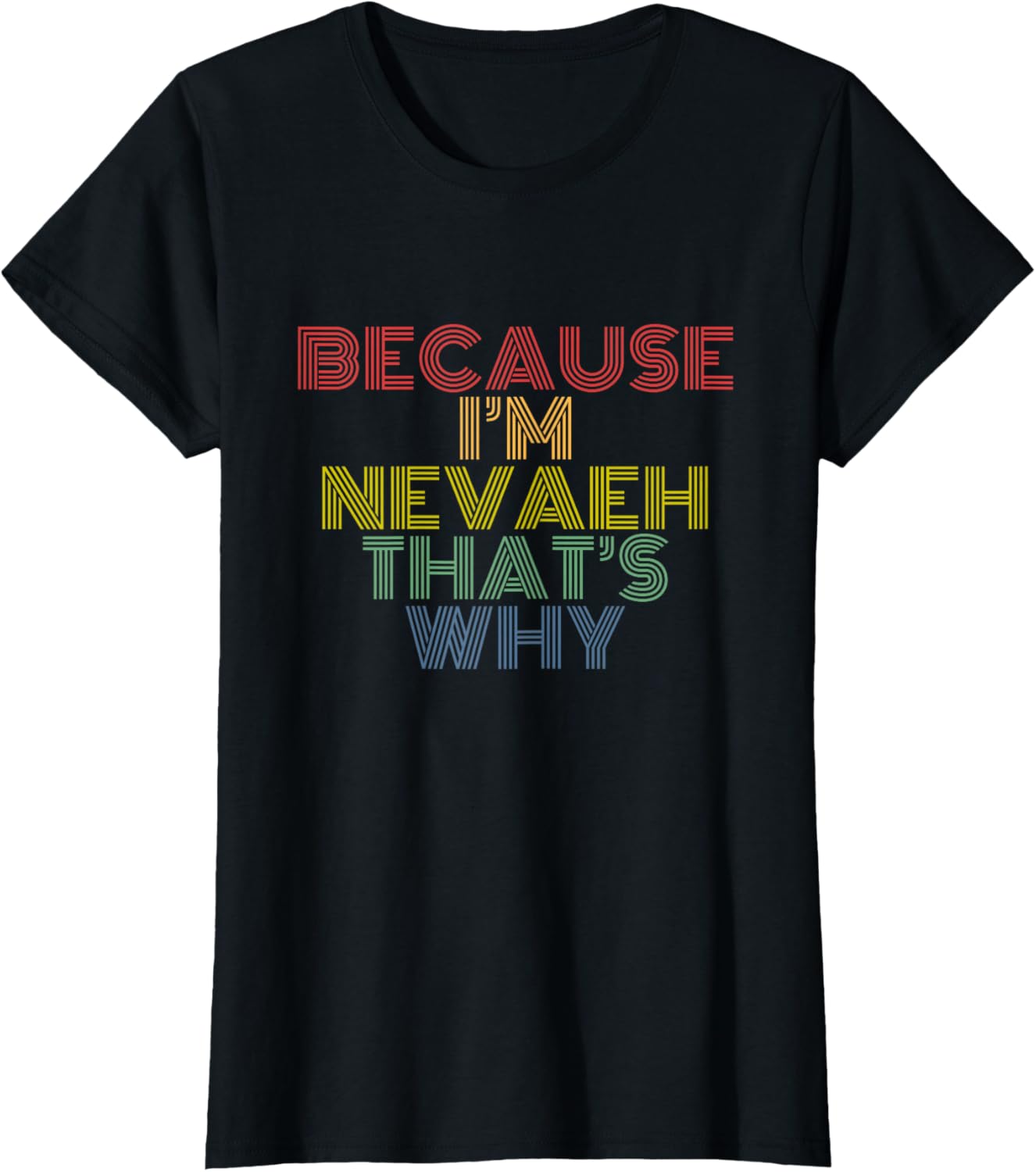 Because I'm Nevaeh That's Why Funny Personalized Name