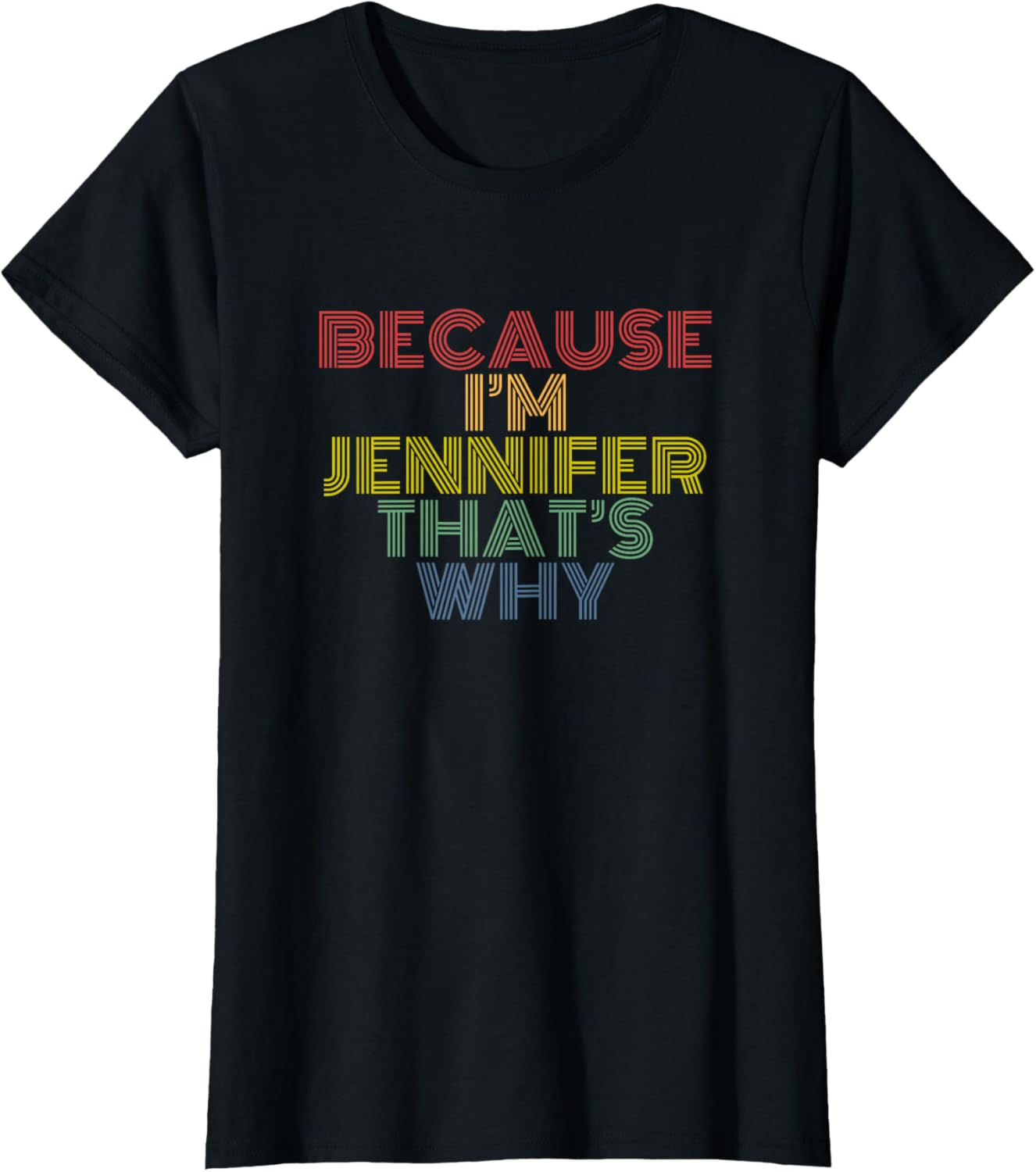 Because I'm Jennifer That's Why Funny Personalized Name