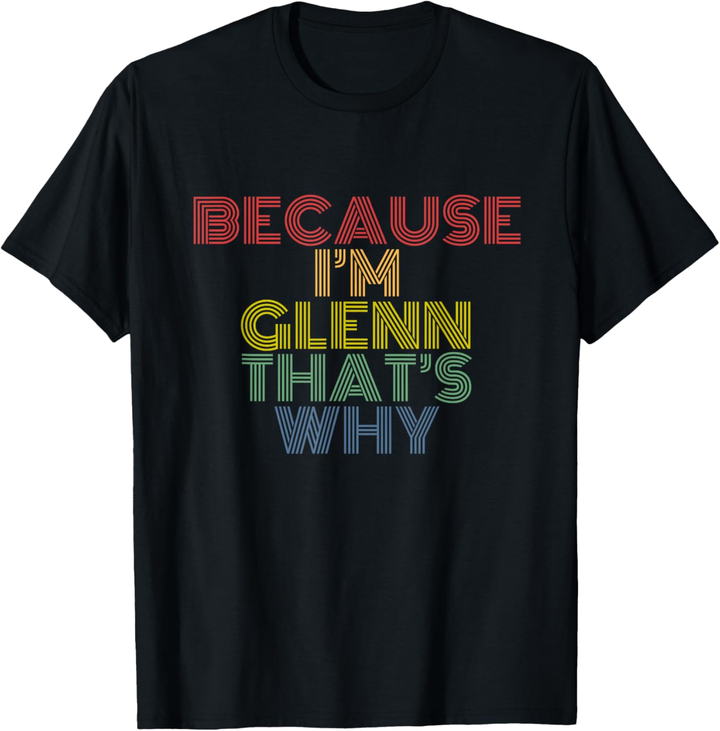 Because I’m Glenn That’s Why Funny Confident Name Phrase