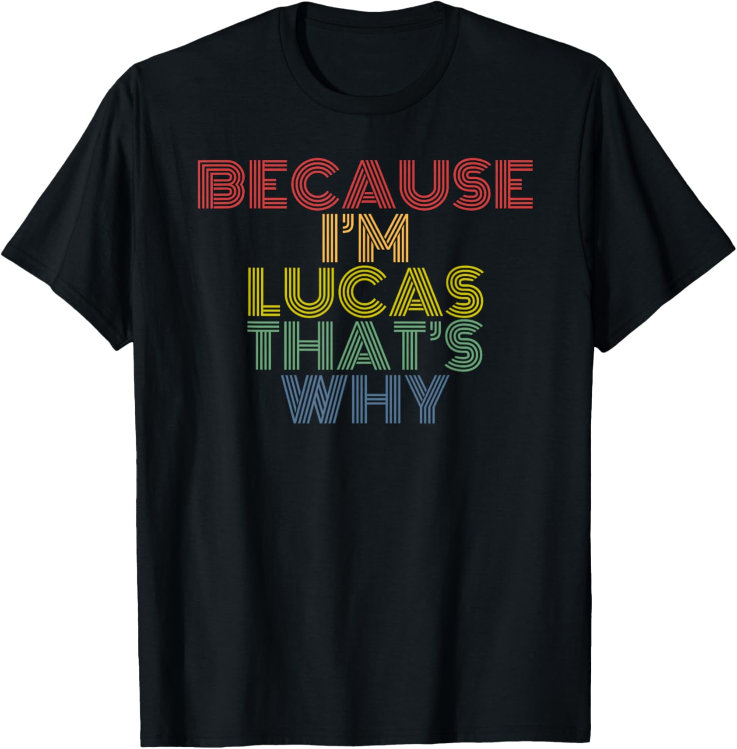 Because I'm Lucas That's Why Personalized Name Funny