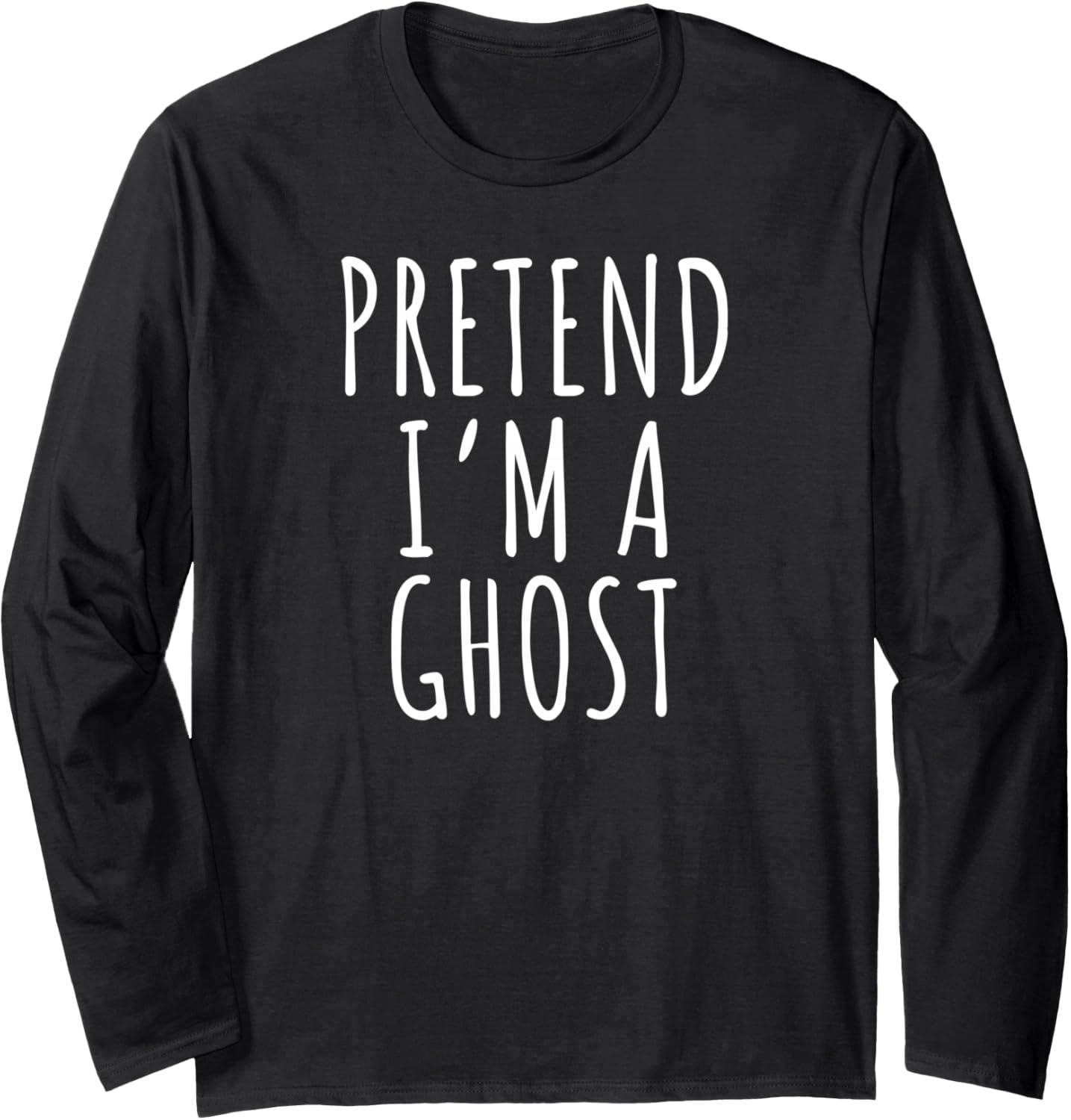 Lazy Halloween Costume Shirt Pretend I'm A Ghost
