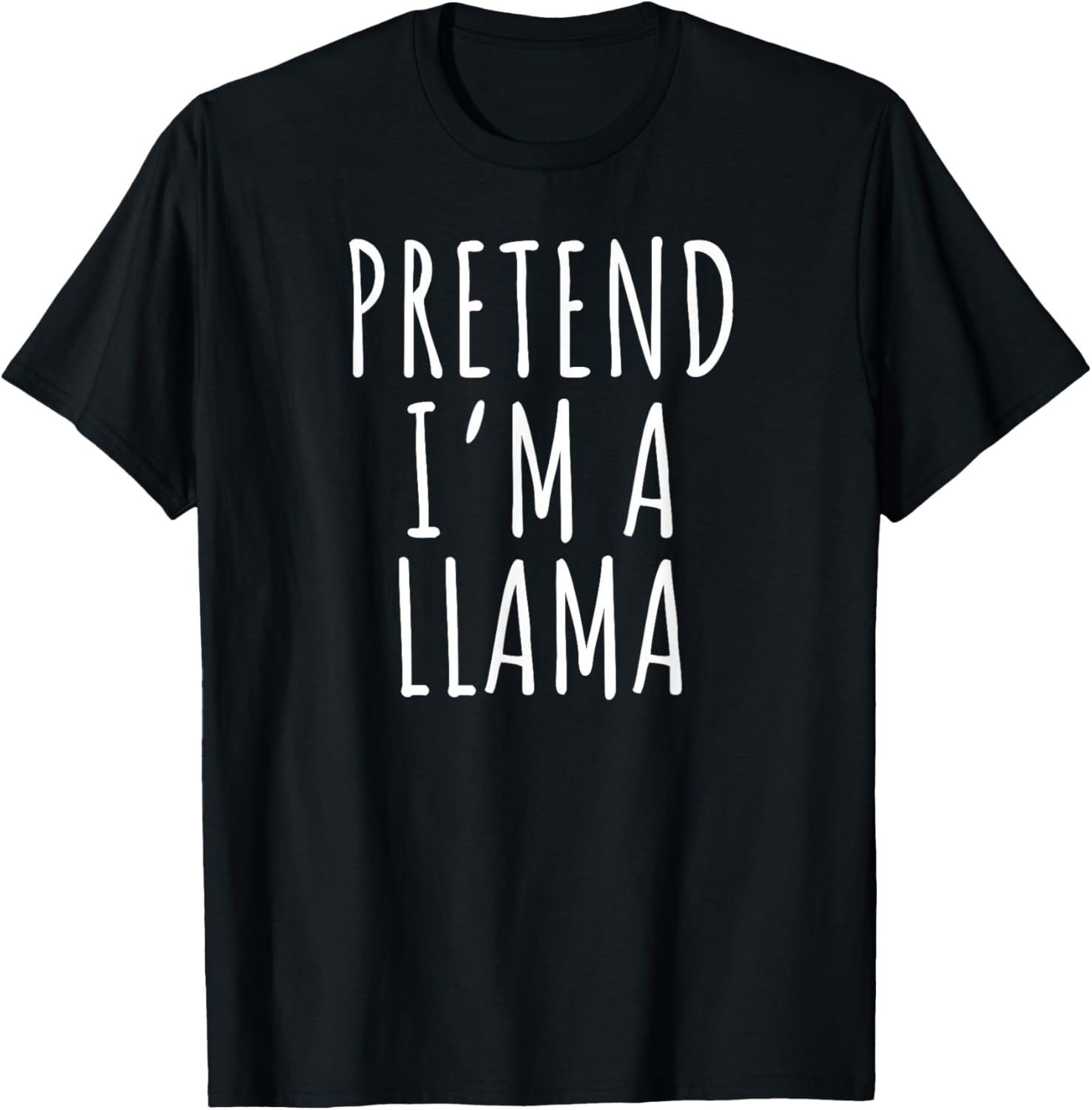 Lazy Halloween Costume Shirt Pretend I'm Llama
