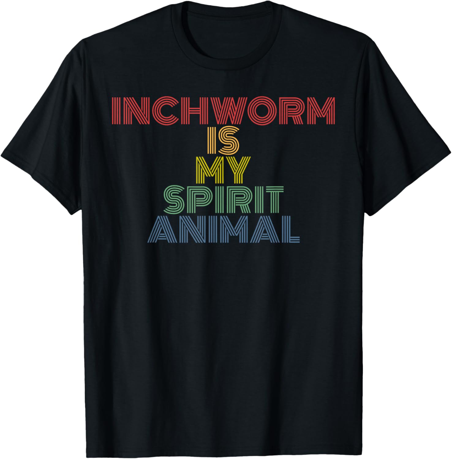 Inchworm Spirit Animal Funny Retro Nature