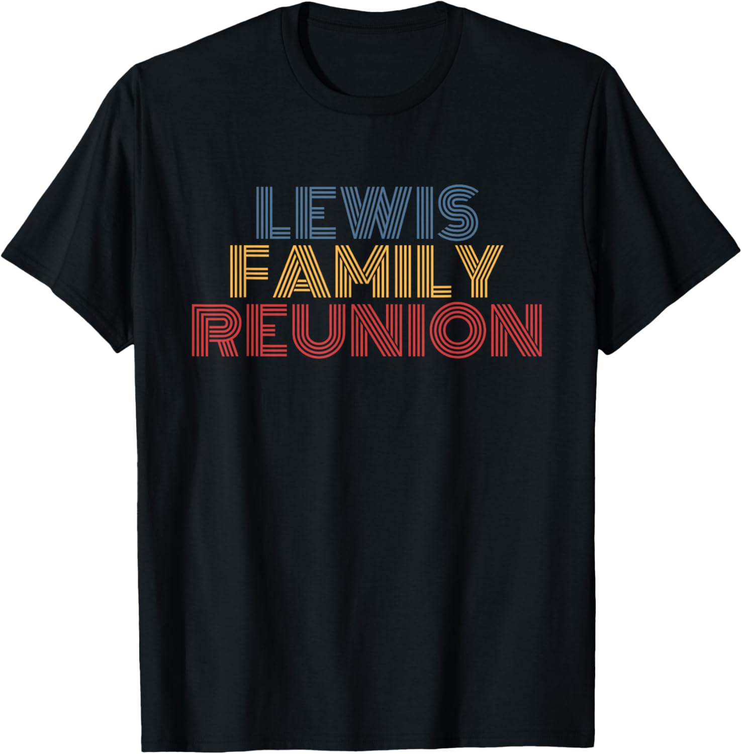 Lewis Family Reunion Retro Name Matching Vacation