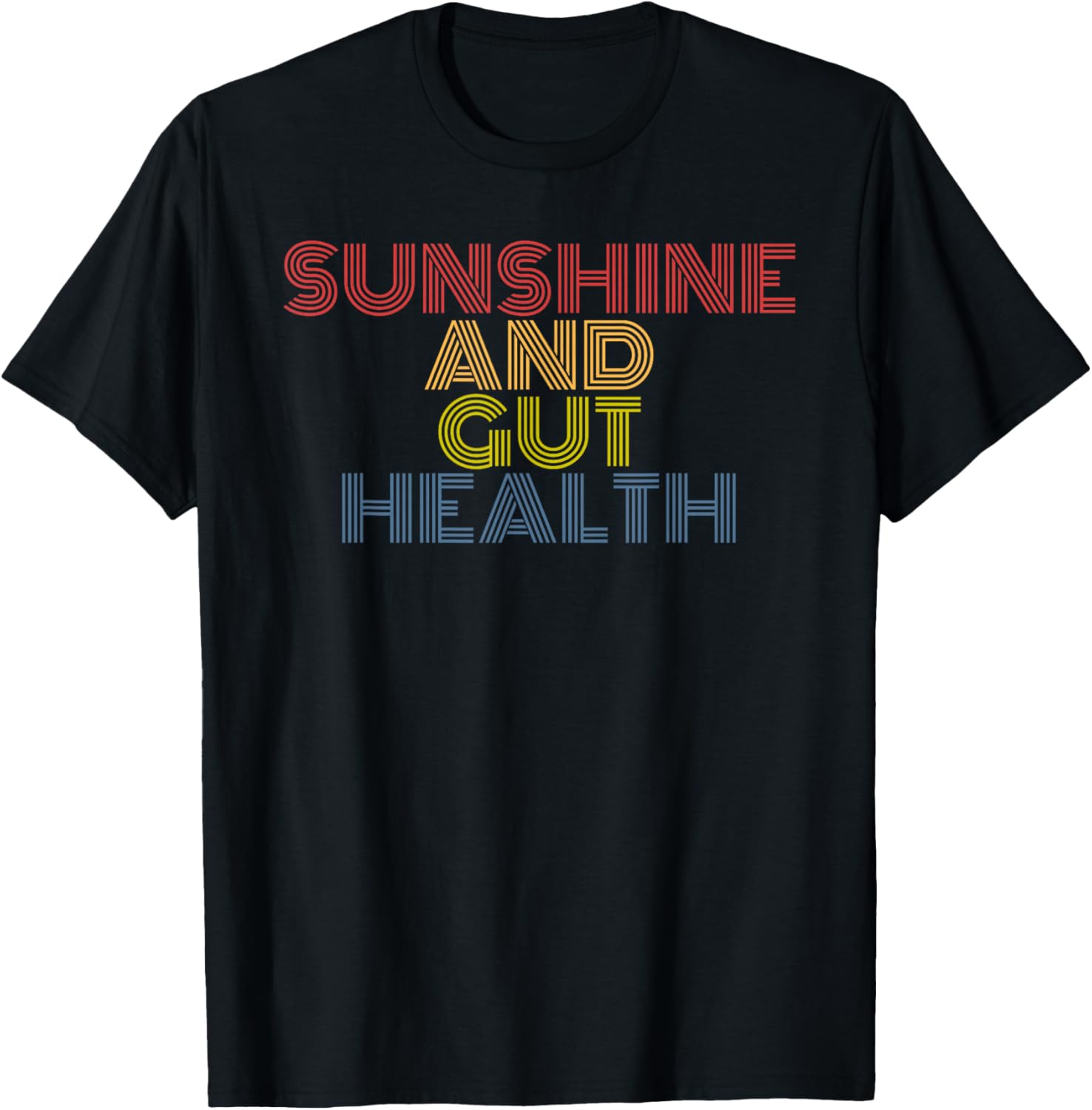 Sunshine And Gut Health retro 70s vintage