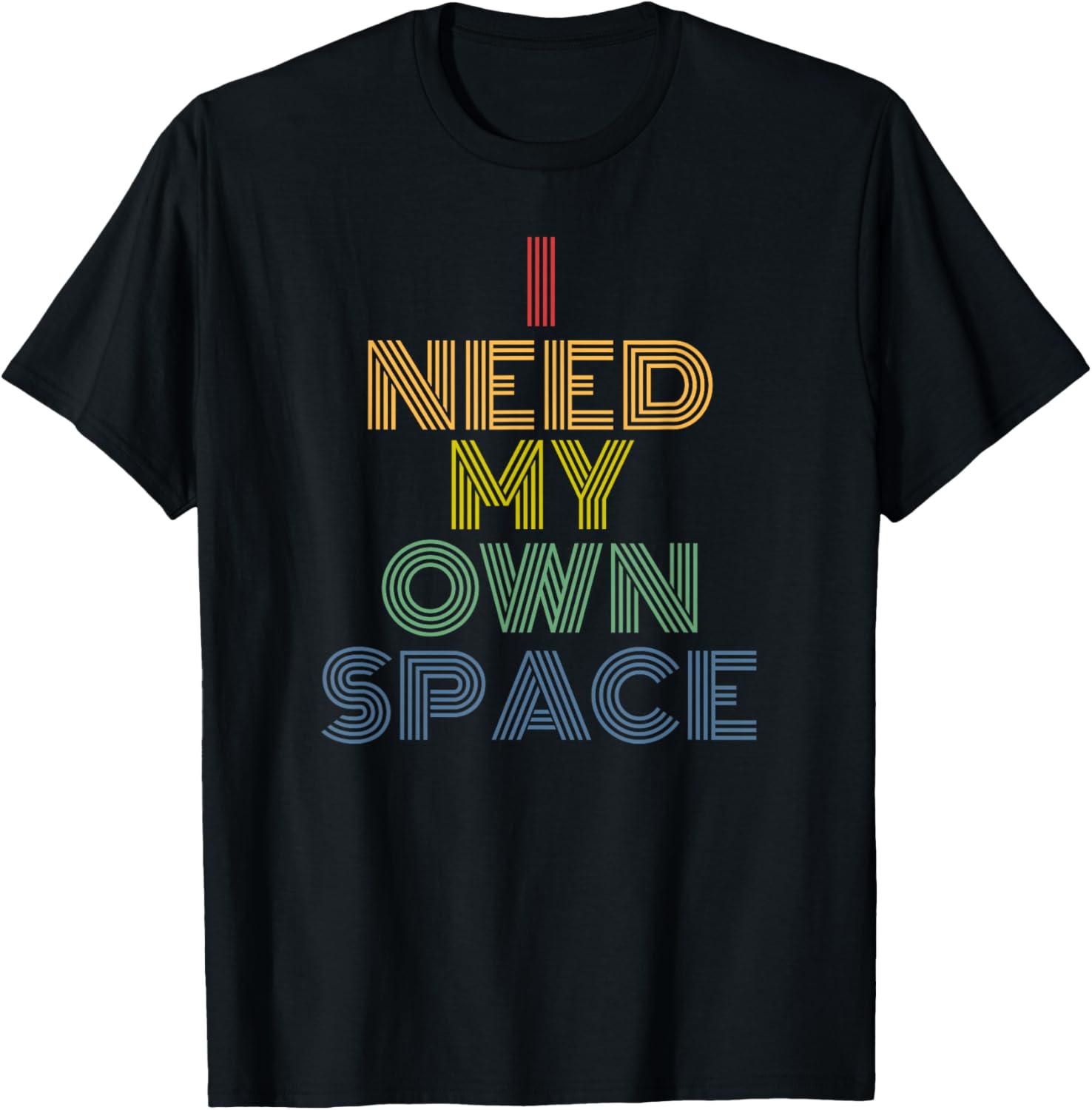 I Need My Own Space Funny Retro 70s Vintage Quote