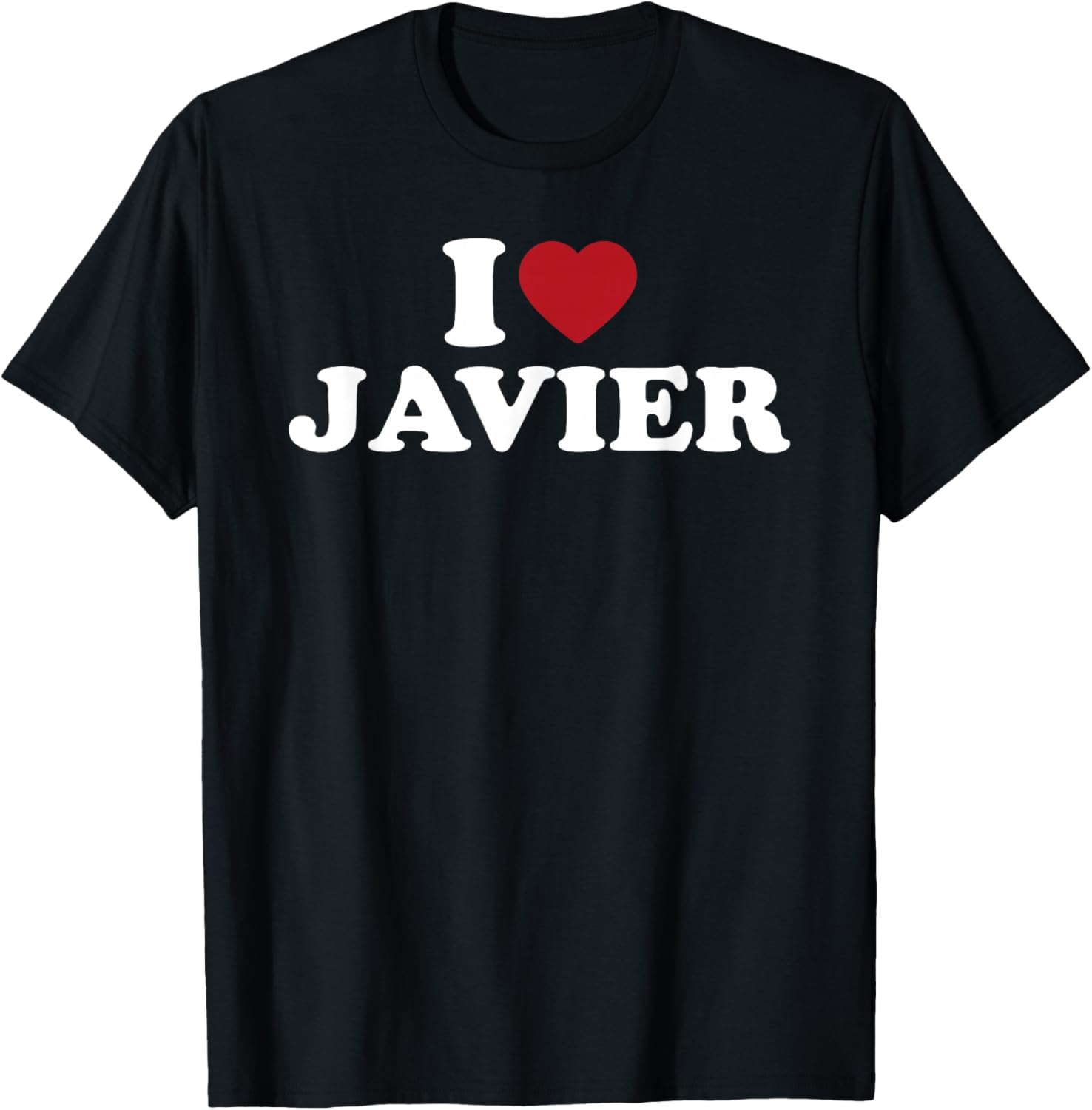 I Love Javier, I Heart Javier Red Heart