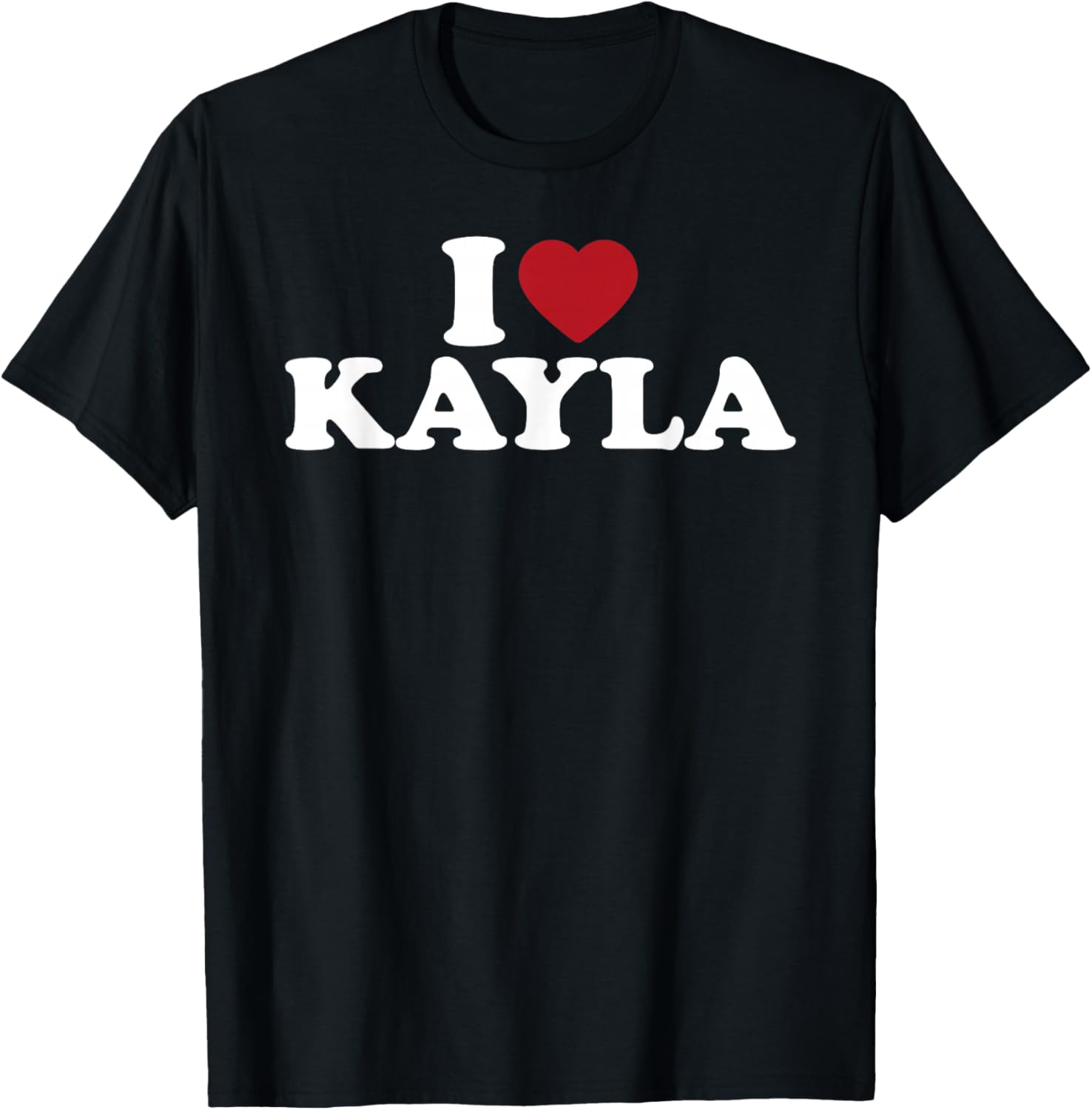 I Love Kayla, I Heart Kayla Red Heart