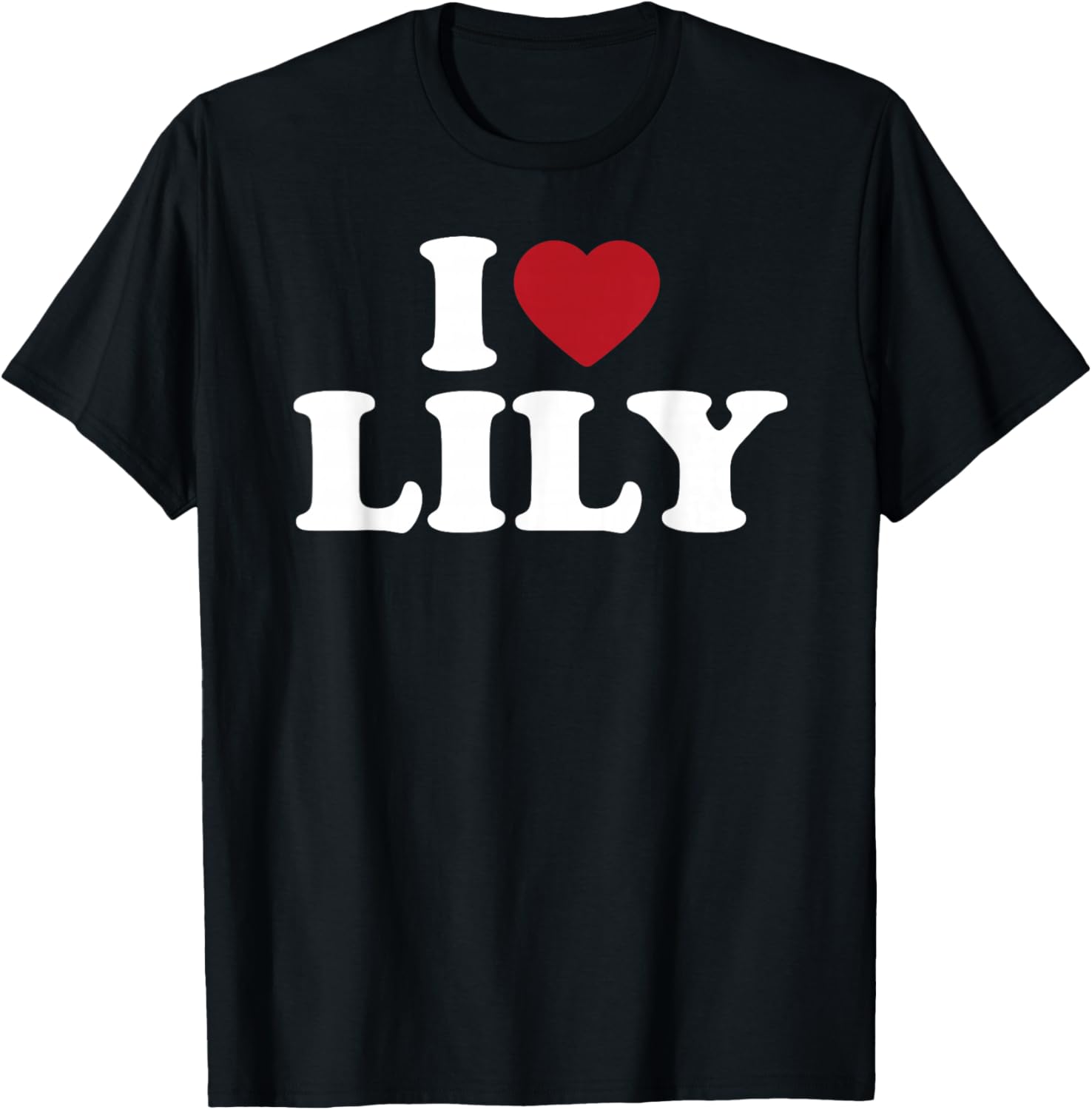 I Love Lily, I Heart Lily Red Heart