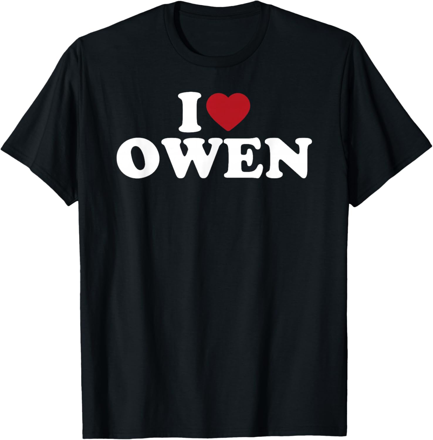 I Love Owen, I Heart Owen Red Heart