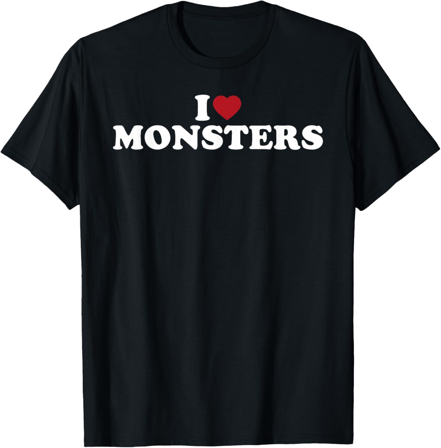 I Love Monsters Funny Horror Lover Retro Style