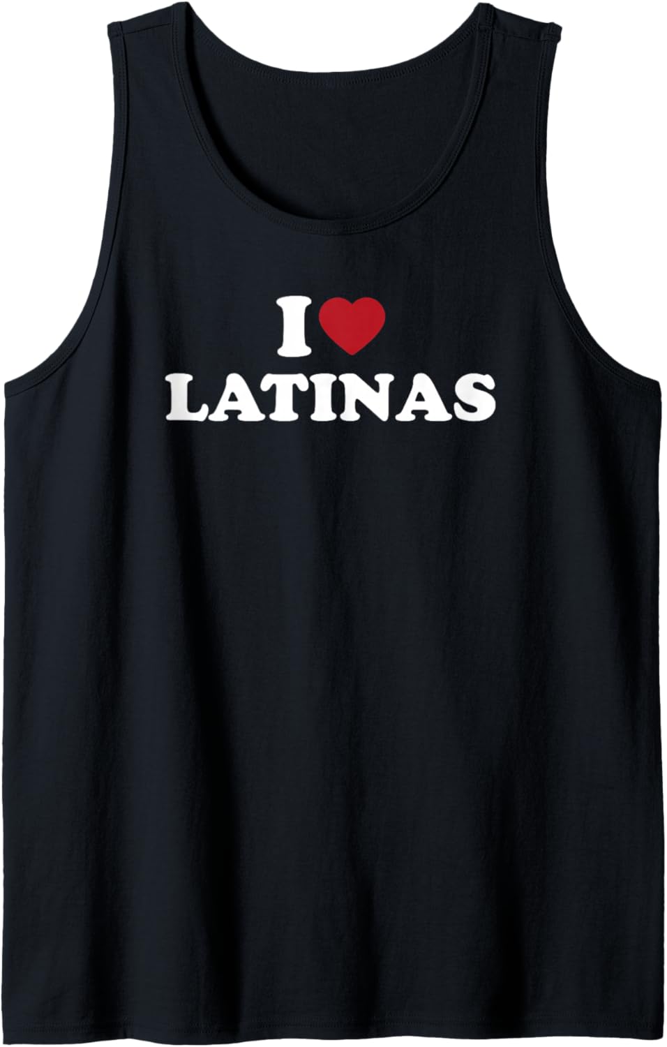 I Love Latinas Bold Red Heart Graphic