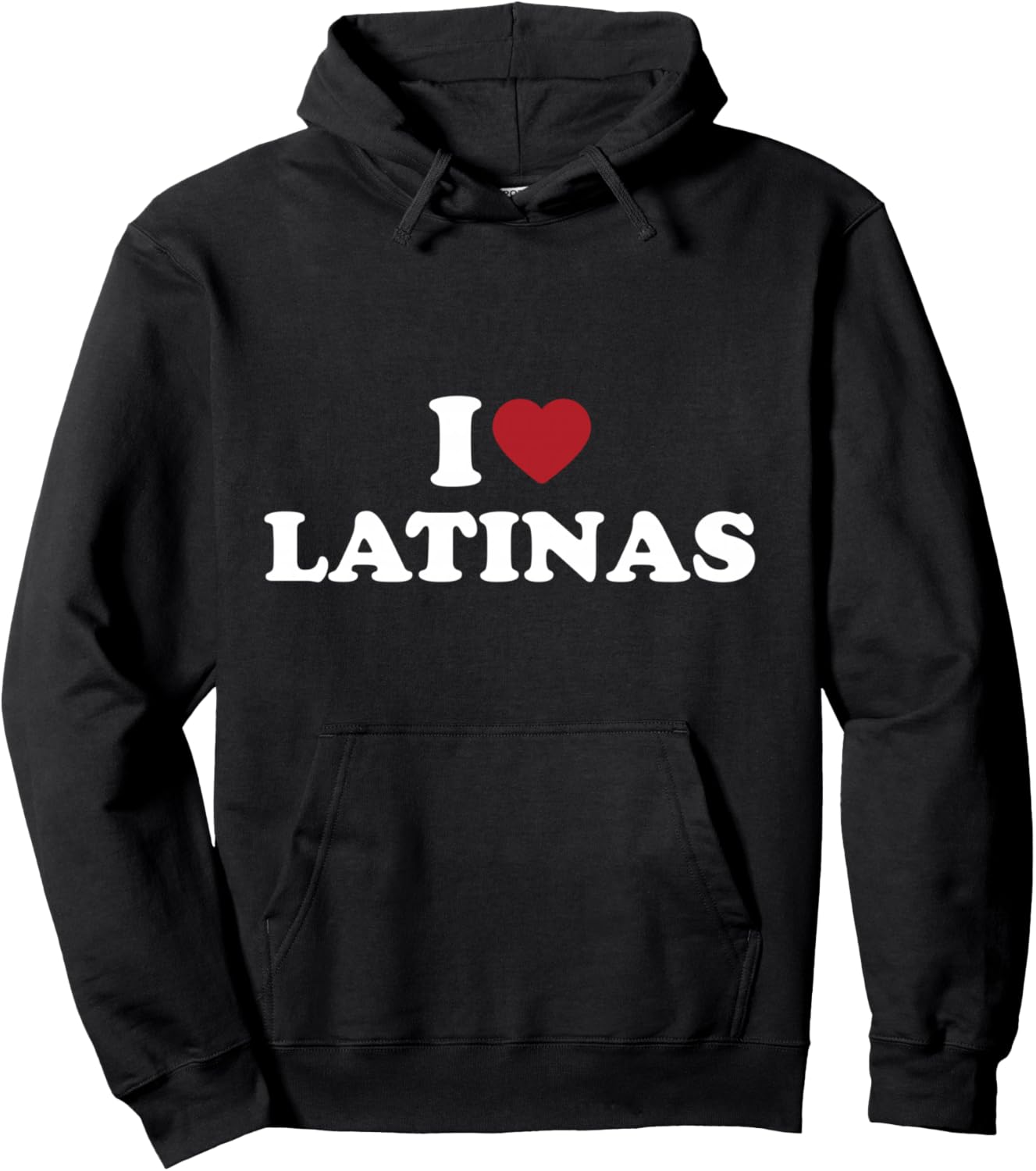 I Love Latinas Bold Red Heart Graphic