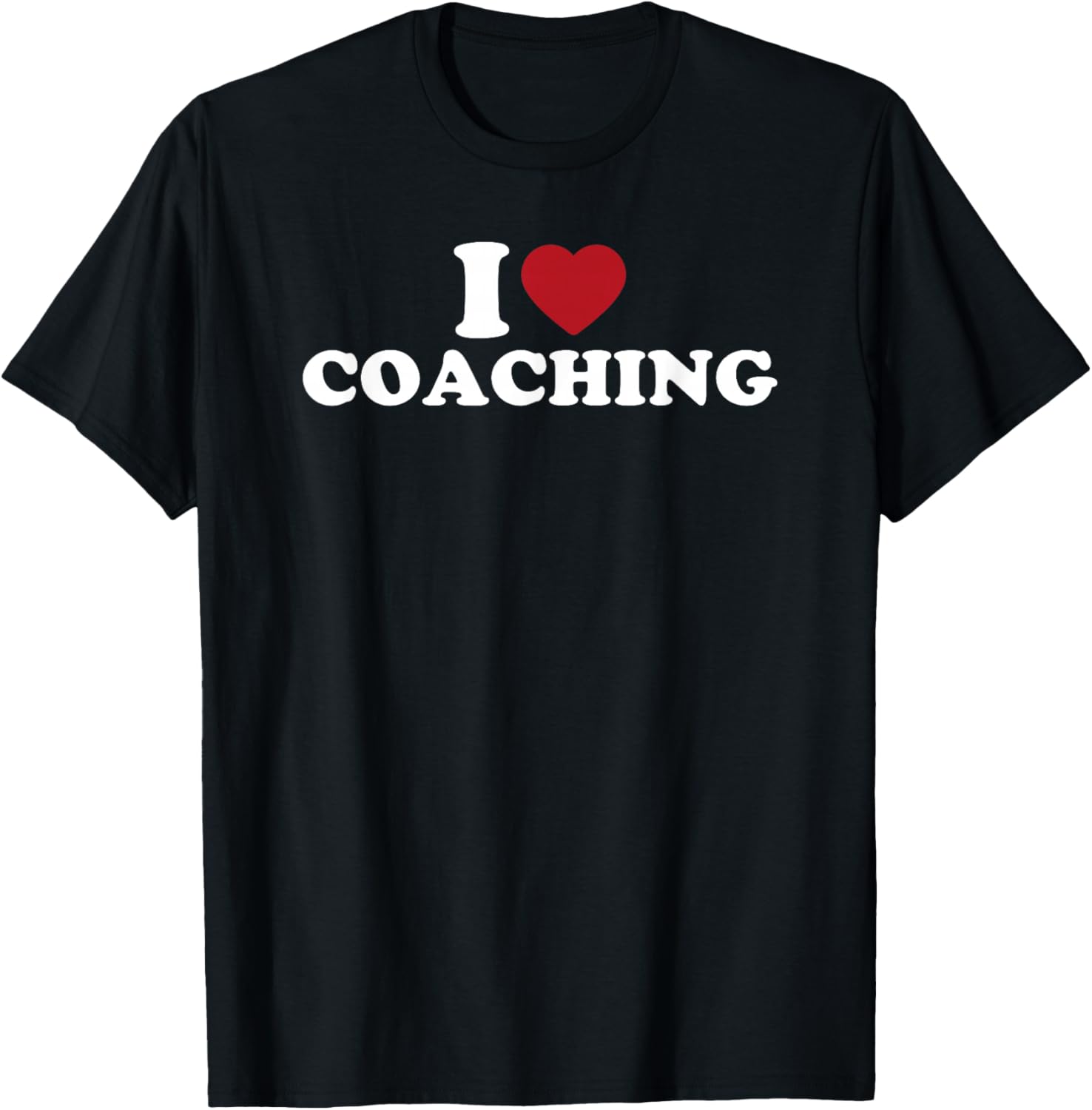 I Love Coaching Simple Bold Sports Mentor Quote Design