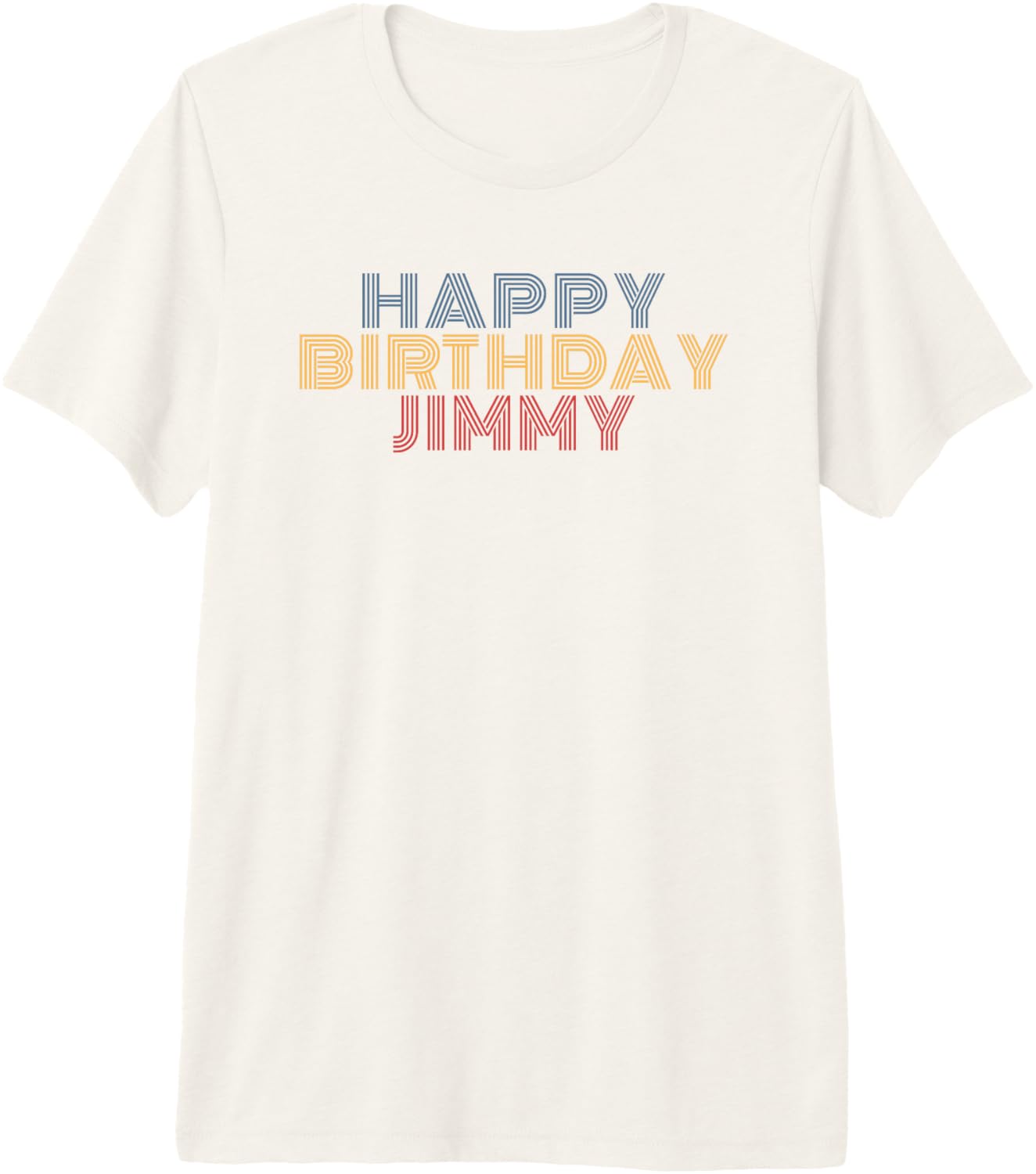 Happy Birthday Jimmy Personalized Name Retro Typography