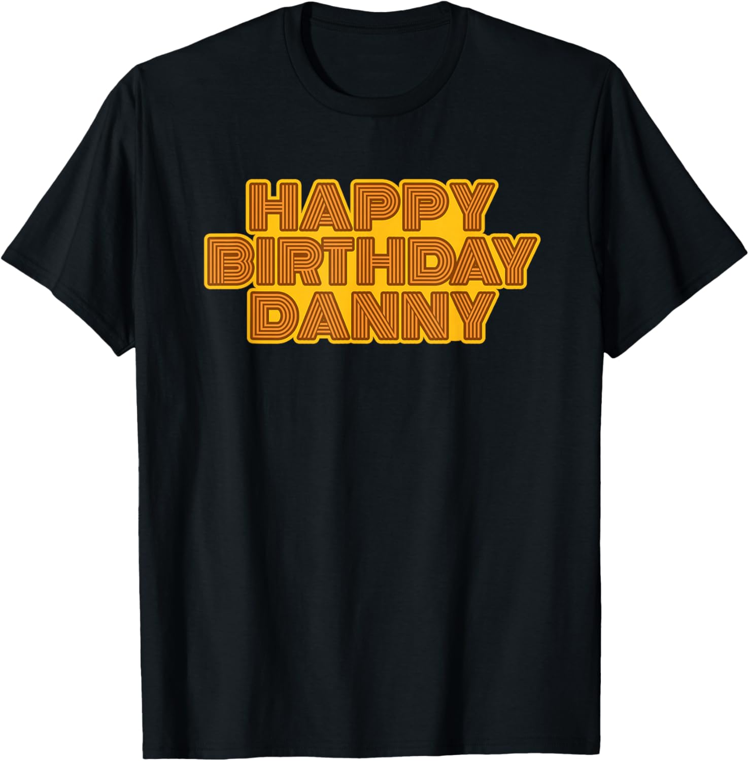 Happy Birthday Danny Personalized Name Retro Typography