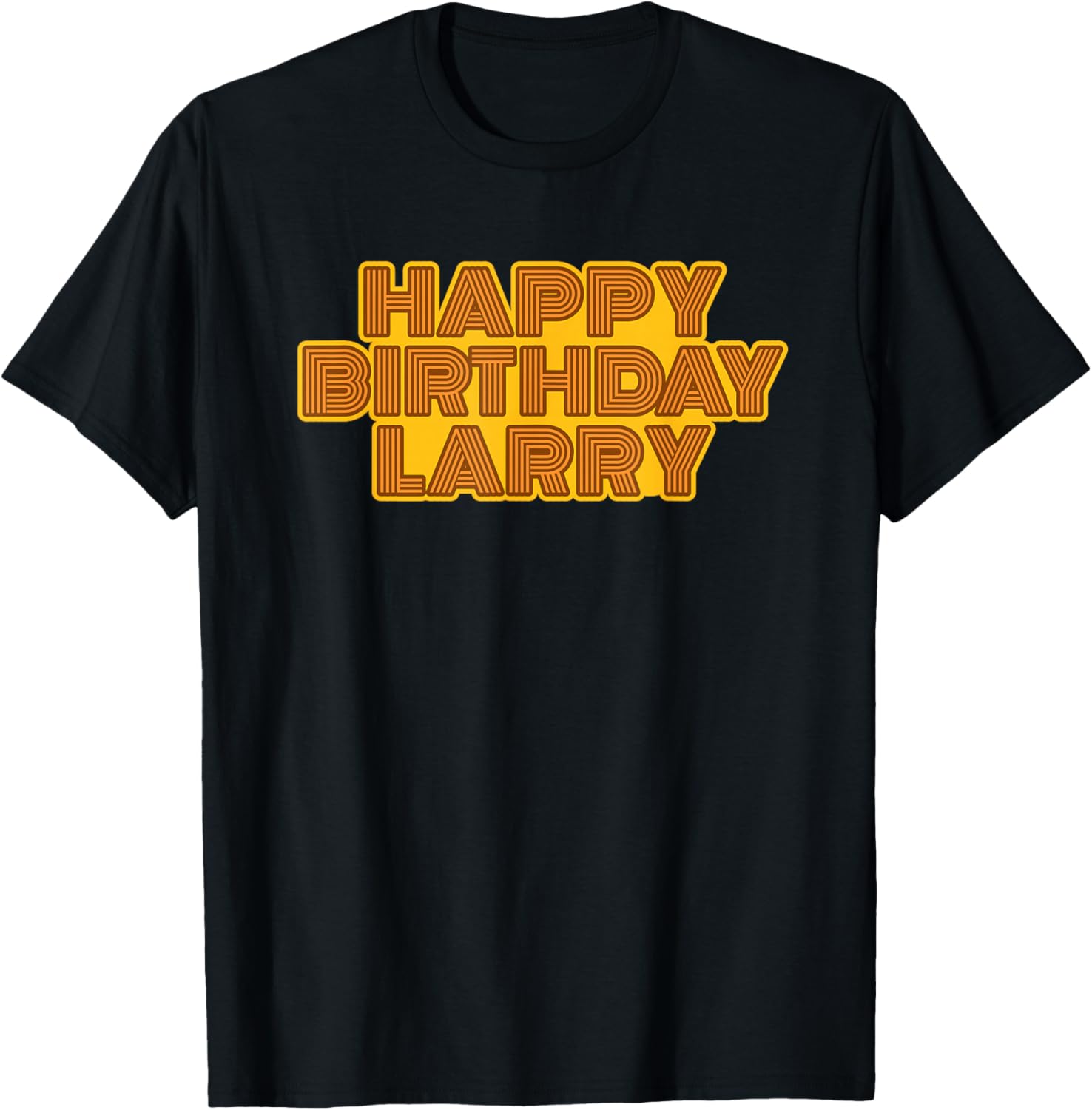 Happy Birthday Larry Personalized Name Retro Typography