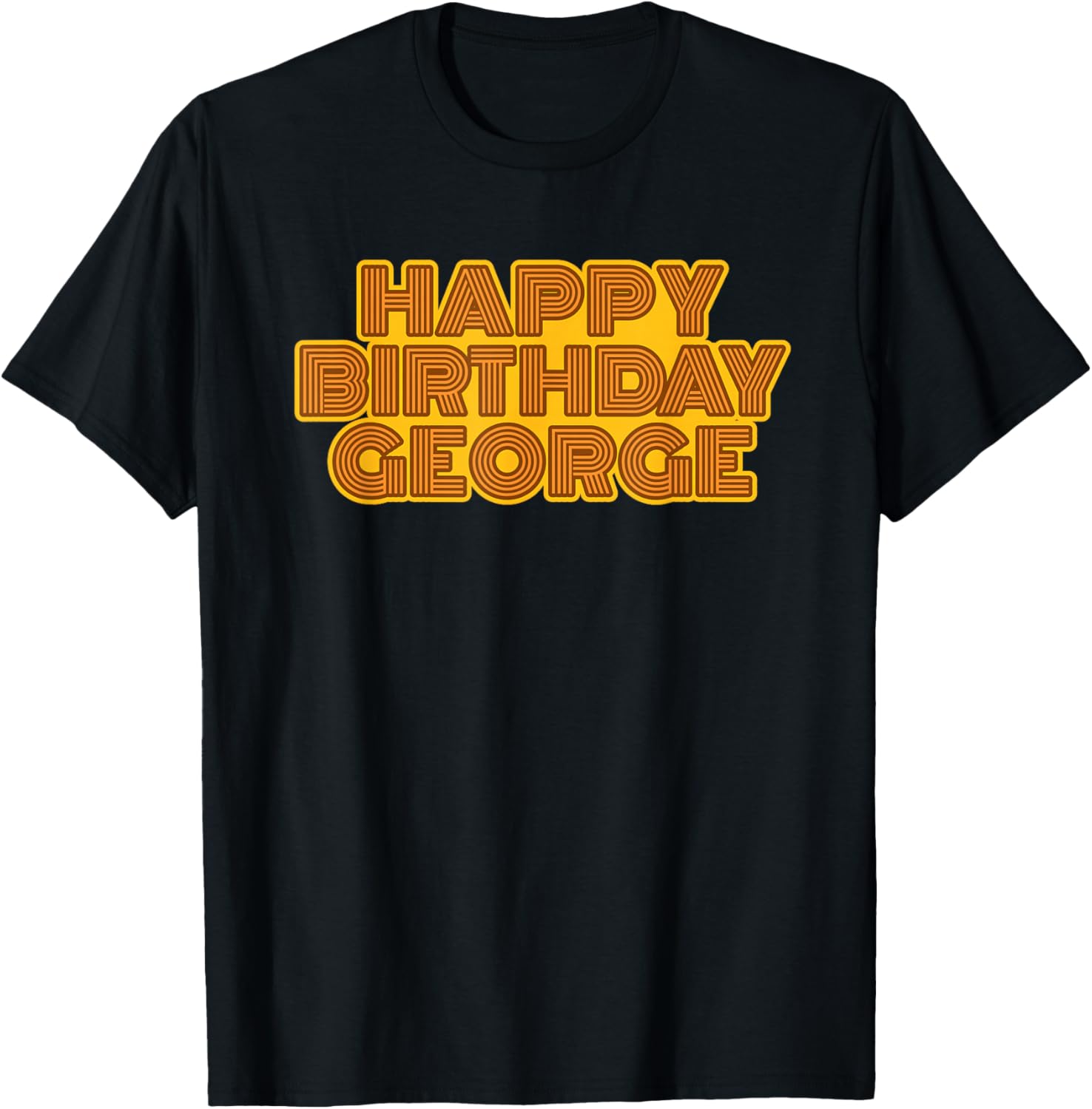 Happy Birthday George Personalized Name Retro Typography