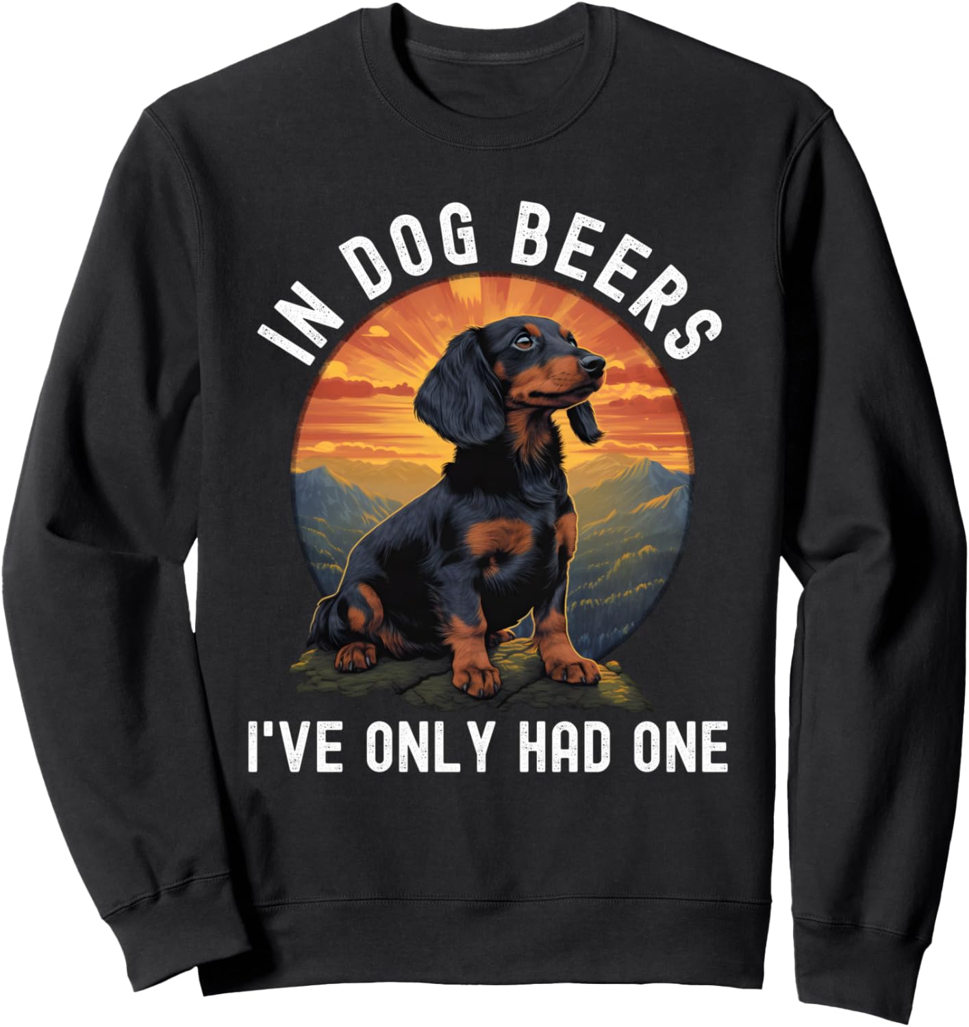 Dog Beer Funny Drinking Dachshund Bar Humor
