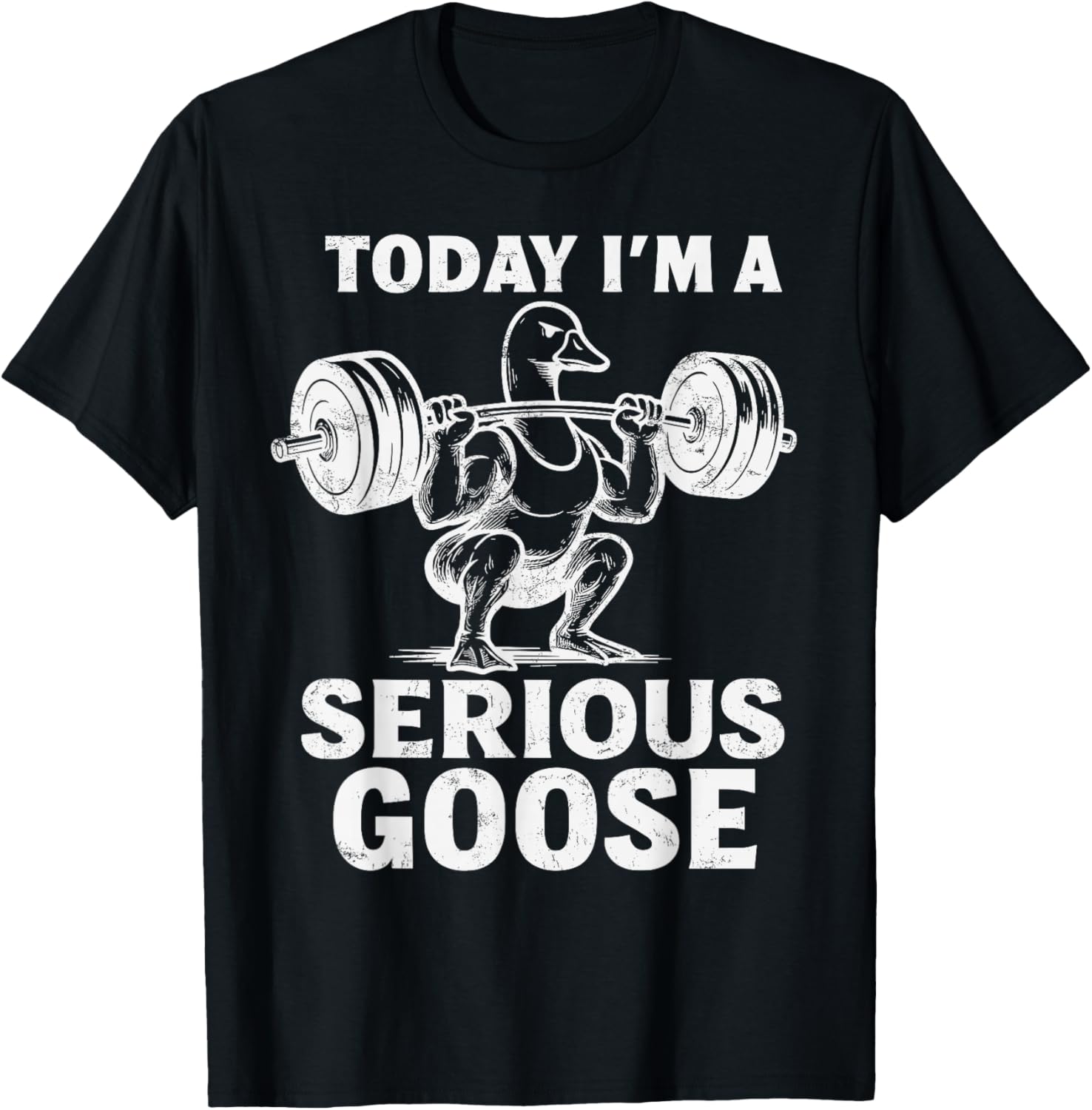 Today I'm A Serious Goose Funny Weightlifting Gym Workout