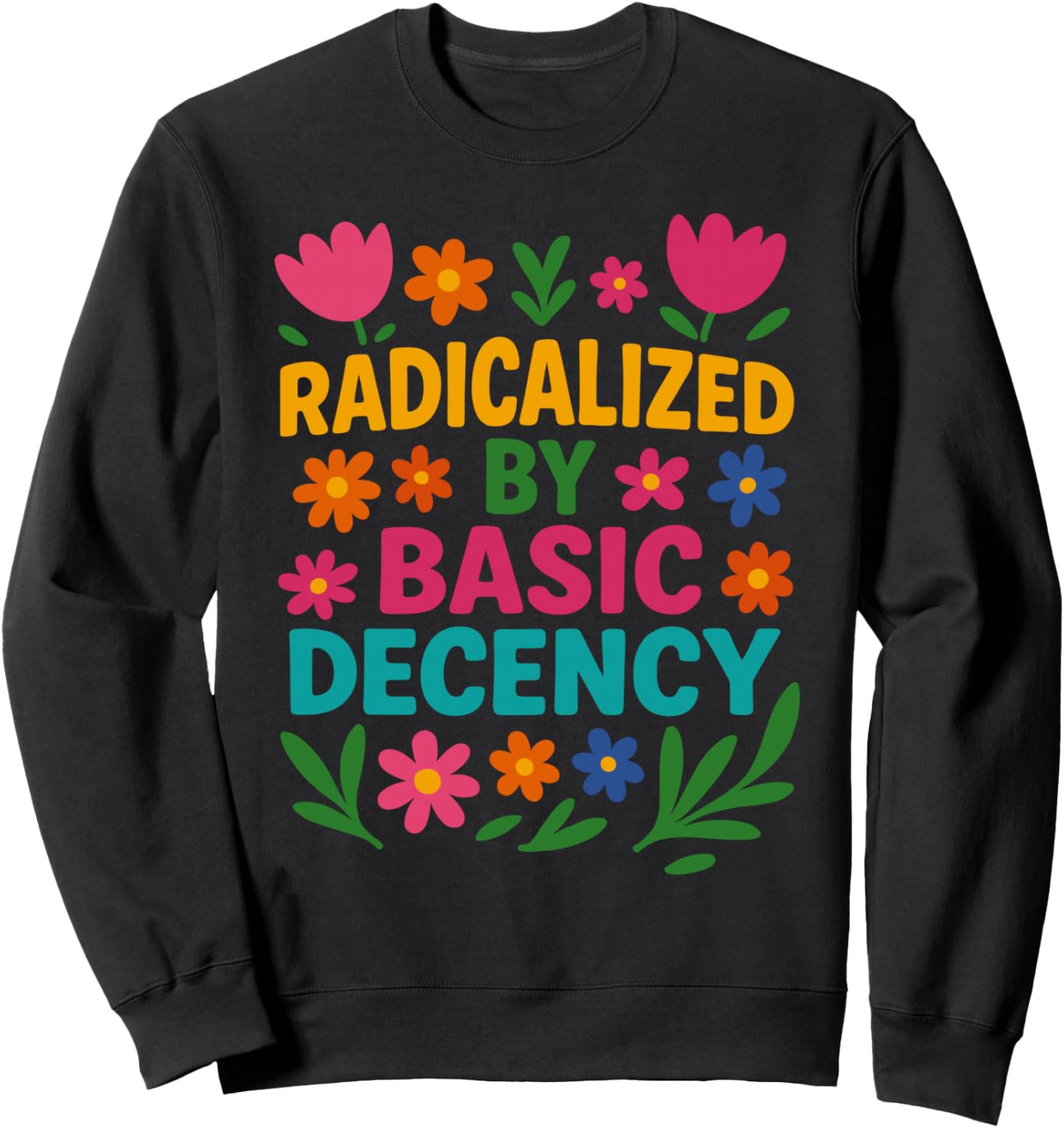 Decency Equality Activist Rights Rainbow Flowers Retro