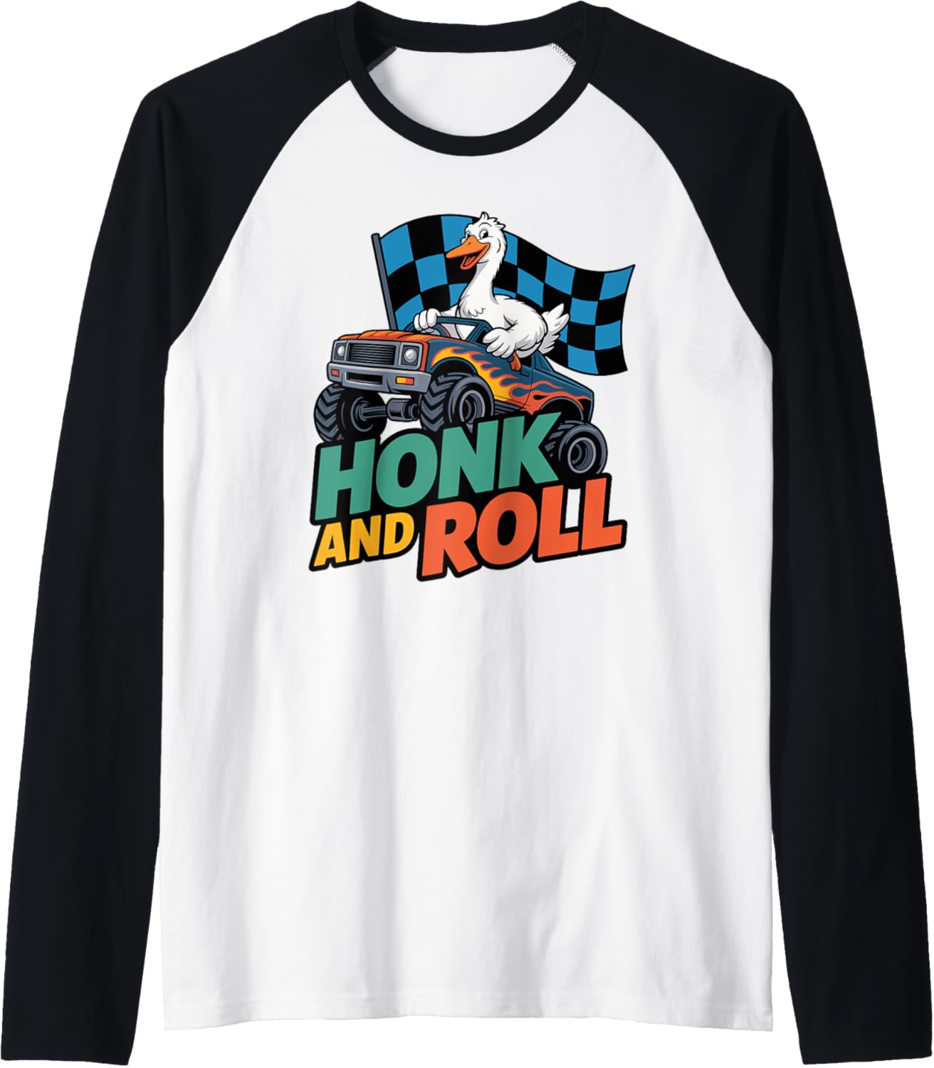 Honk And Roll Goose Monster Truck Driver