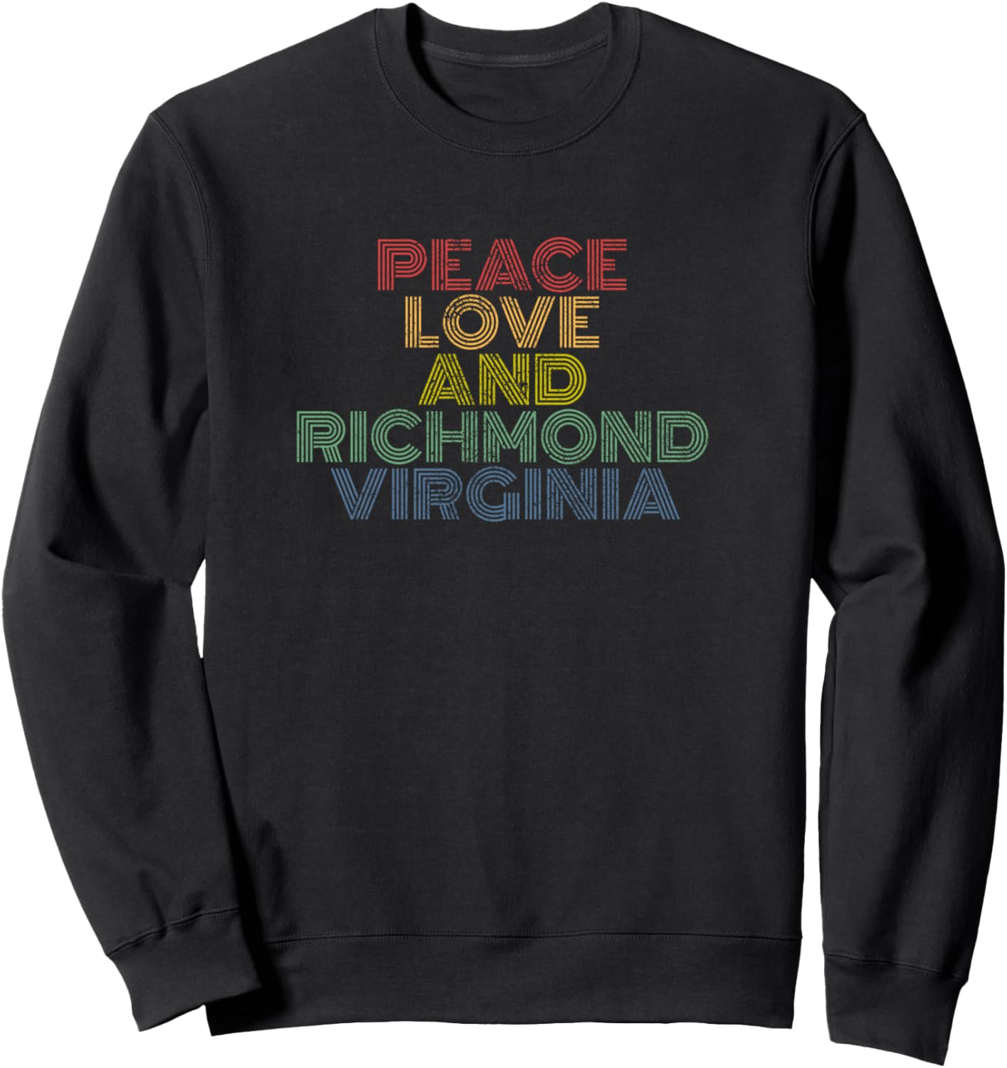 Peace Love Richmond Virginia distressed