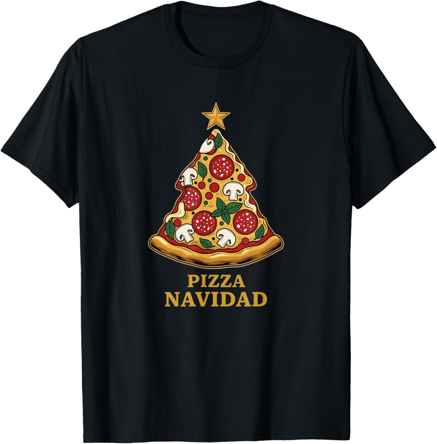 Pizza Navidad Tree Funny Christmas Pizza Slice