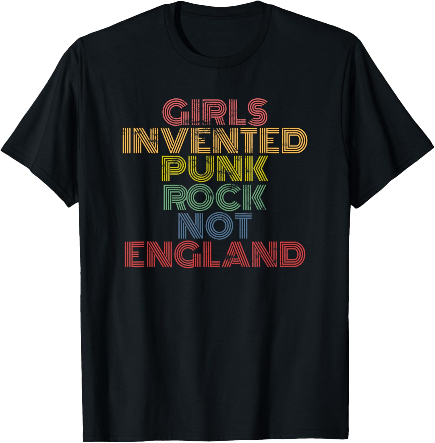 Girls Invented Punk Rock Not England 70s 80s distressed