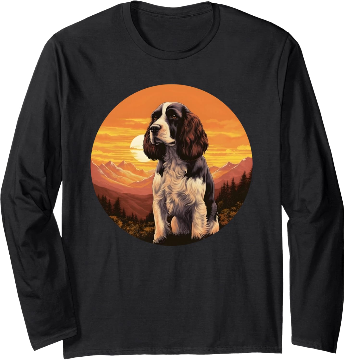 Funny English Springer Spaniel Retro Vintage Dog