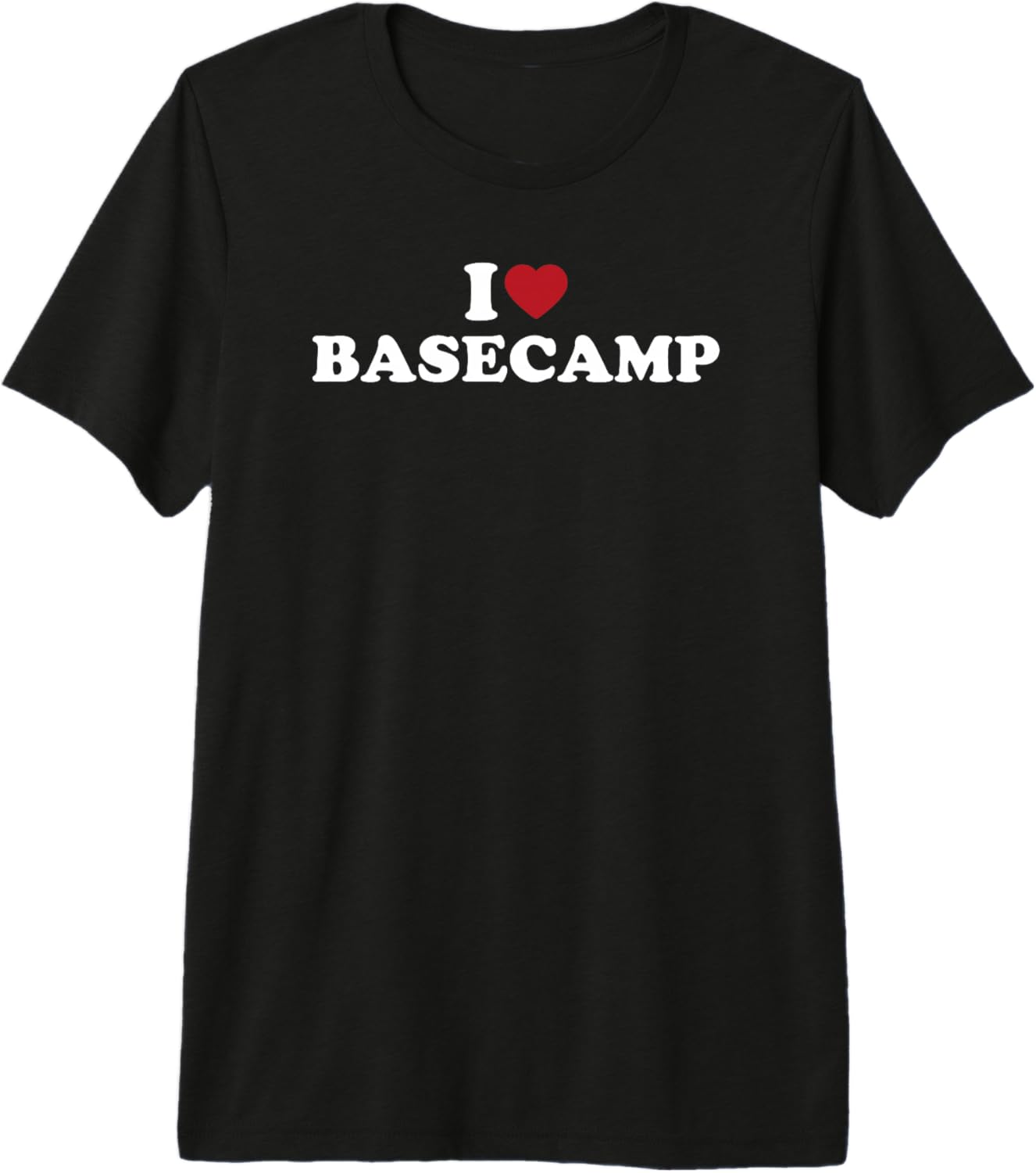 I Love Basecamp Camping Outdoors Heart Saying Adventure