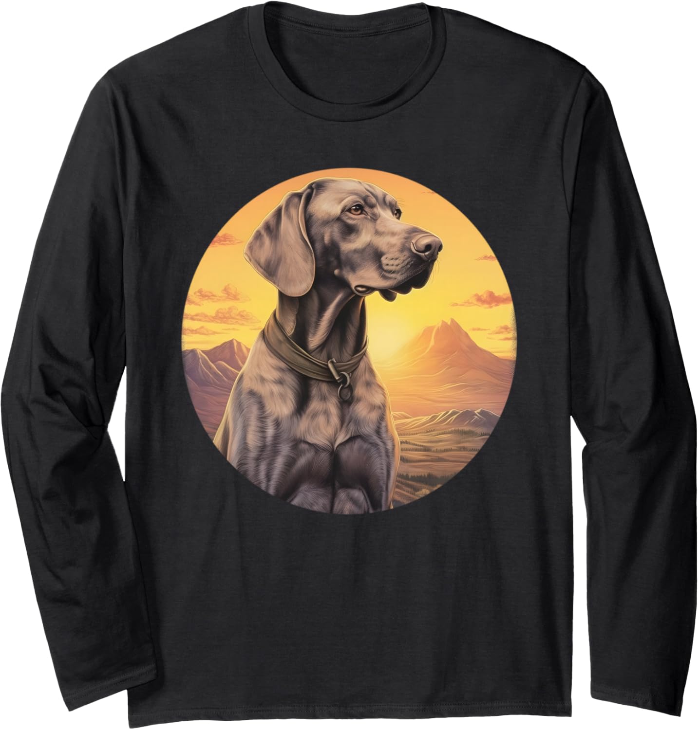 Weimaraner dog retro vintage