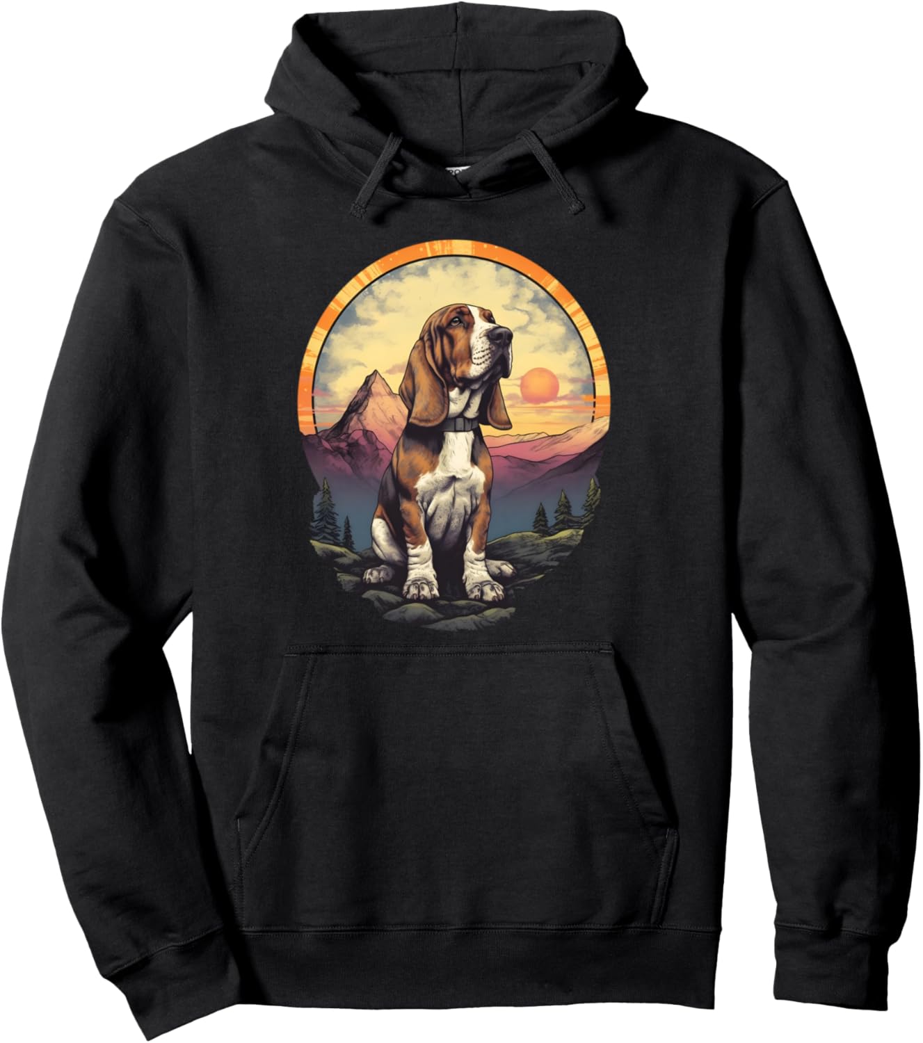 Basset Hound dog retro vintage
