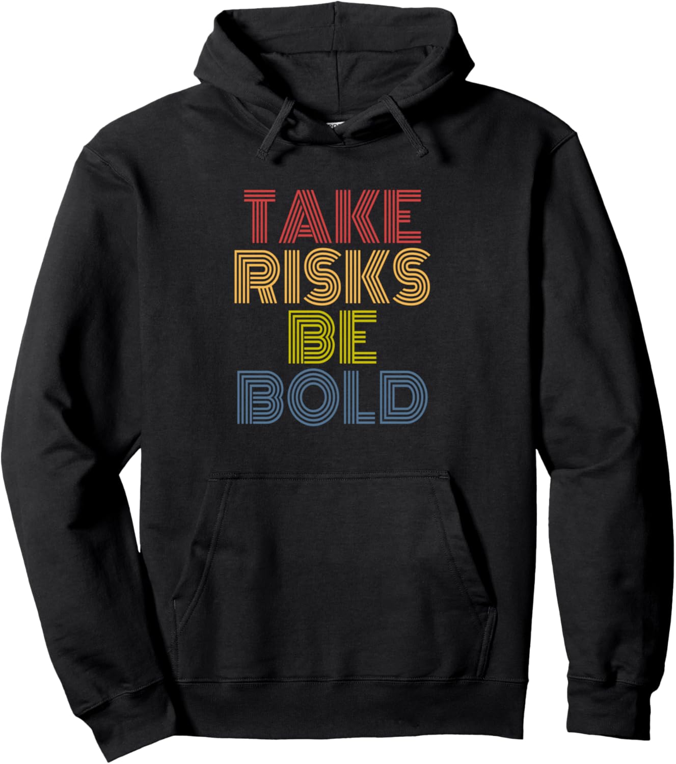 Take Risk Be Bold Retro Motivation Phrase