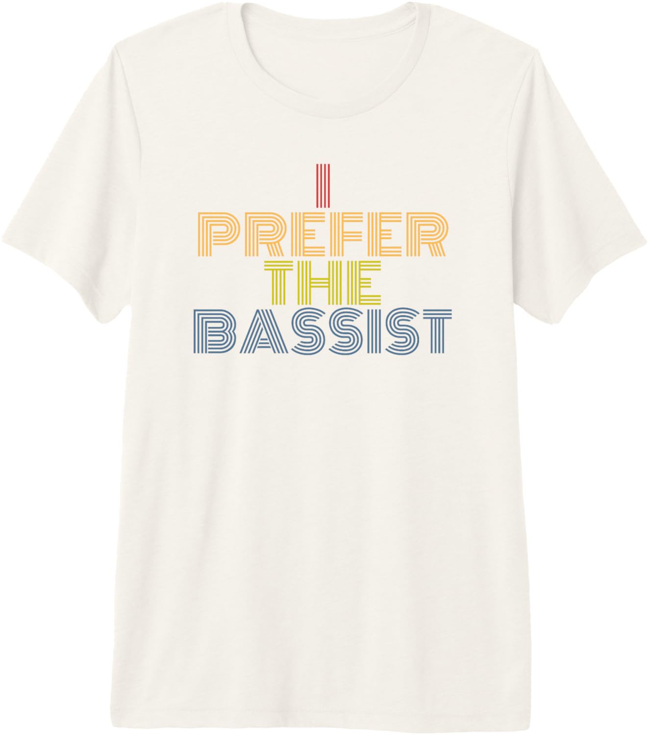 I Prefer The Bassist retro 70s vintage