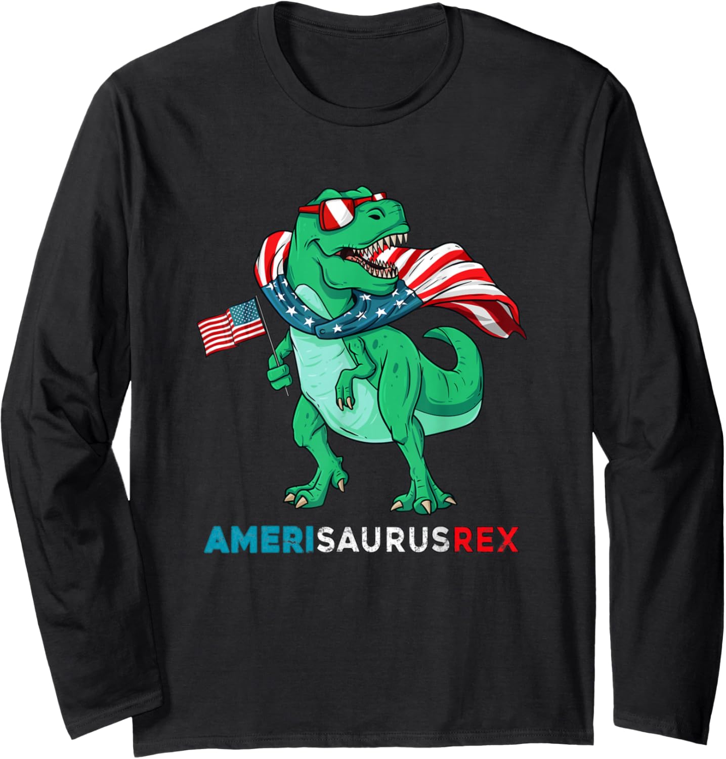 Dinosaur 4th of July Kids Boys Men Amerisaurus T Rex Funny